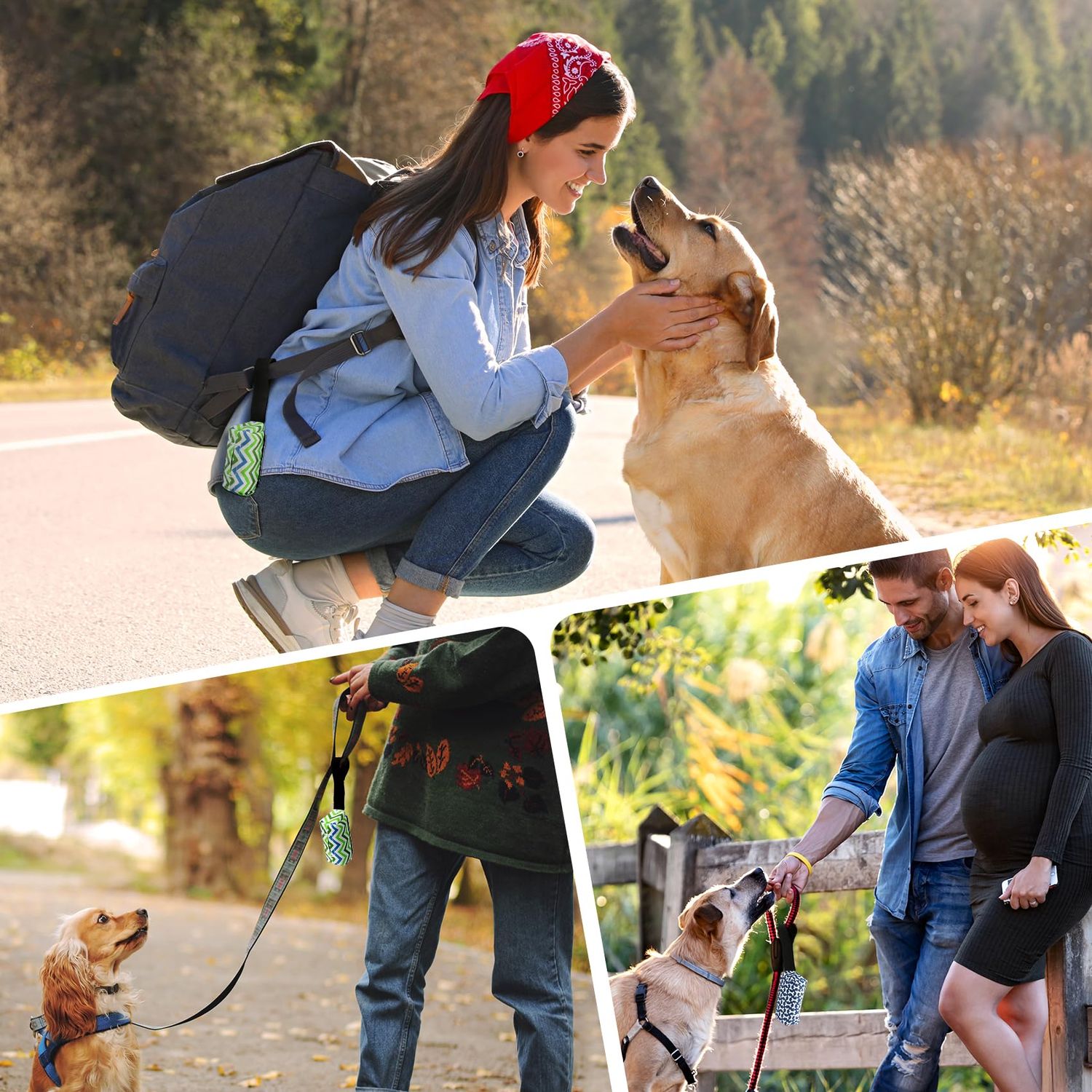 Dog Poop Bag Holder for Leash, 2 Pack Dog Poop Bag Dispenser, Durable and Guaranteed Leakproof Poop Bag Holders for Leashes, Dog Waste Bag Holder, Unscented, 2 Dispenser and 30 Bags By PobbY
