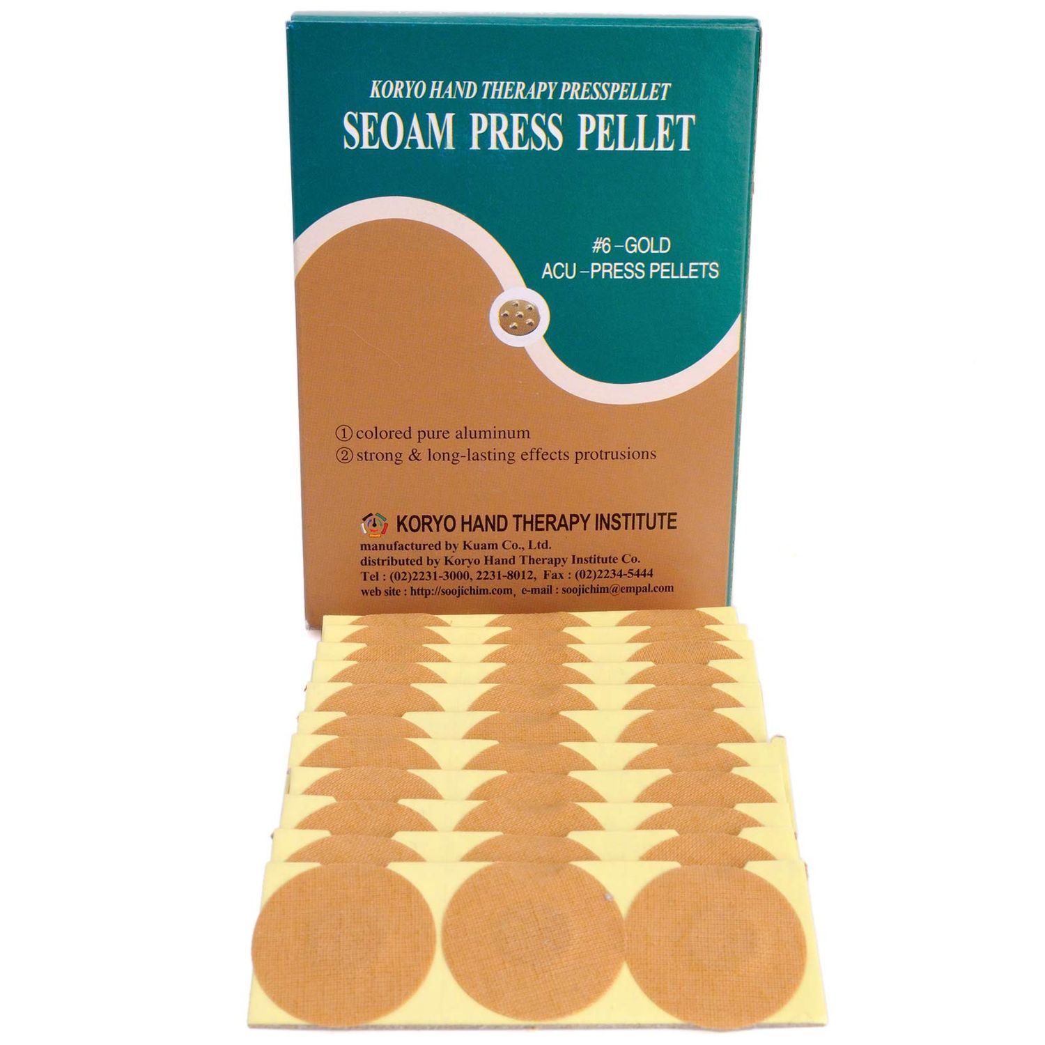 Silver Korean Koryo Hand Therapy - KHT Seoam Seoambong Press Pellet #6-Silver (1)