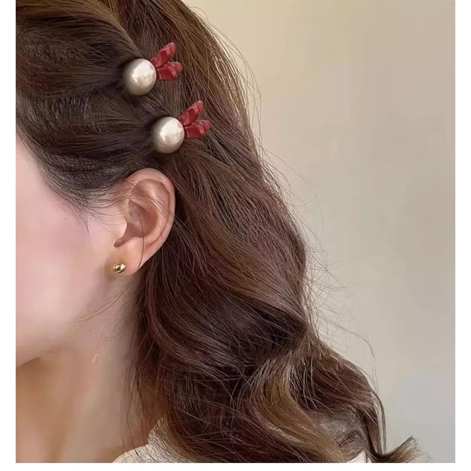 12 Pcs mini cute claw hair clips for women thick hair fine hair thin hair hair barrettes for women hair accessories pearl hairpin