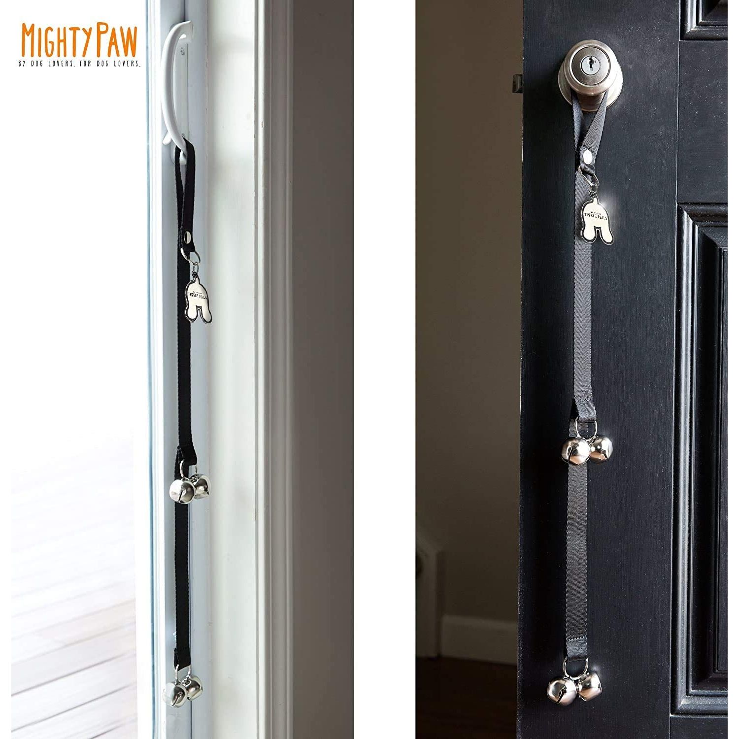 Mighty Paw - Dog Doorbells - Efficient Potty Training Tool - Ideal for Housetraining Dogs - Dog Pee Bells Door - Potty Train Bell - Pet Door Bells Potty Training - Dog House Training Bell - Puppy Bell