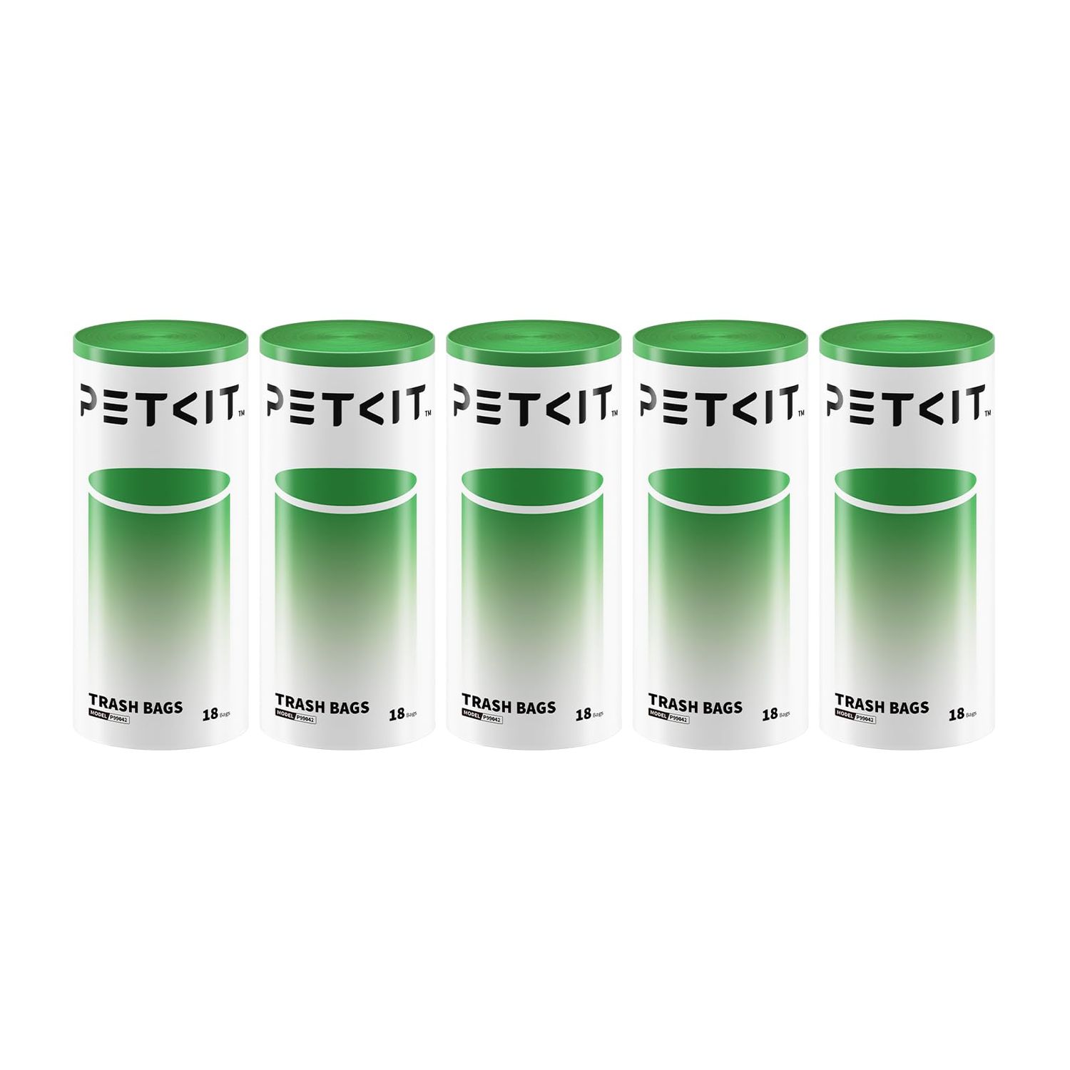 PETKIT Replacement Trash Bag Waste Bag for PuraMax 2/PUROBOT Max Pro Automatic Cat Litter Box-5 Rolls (5 Roll(90 count))