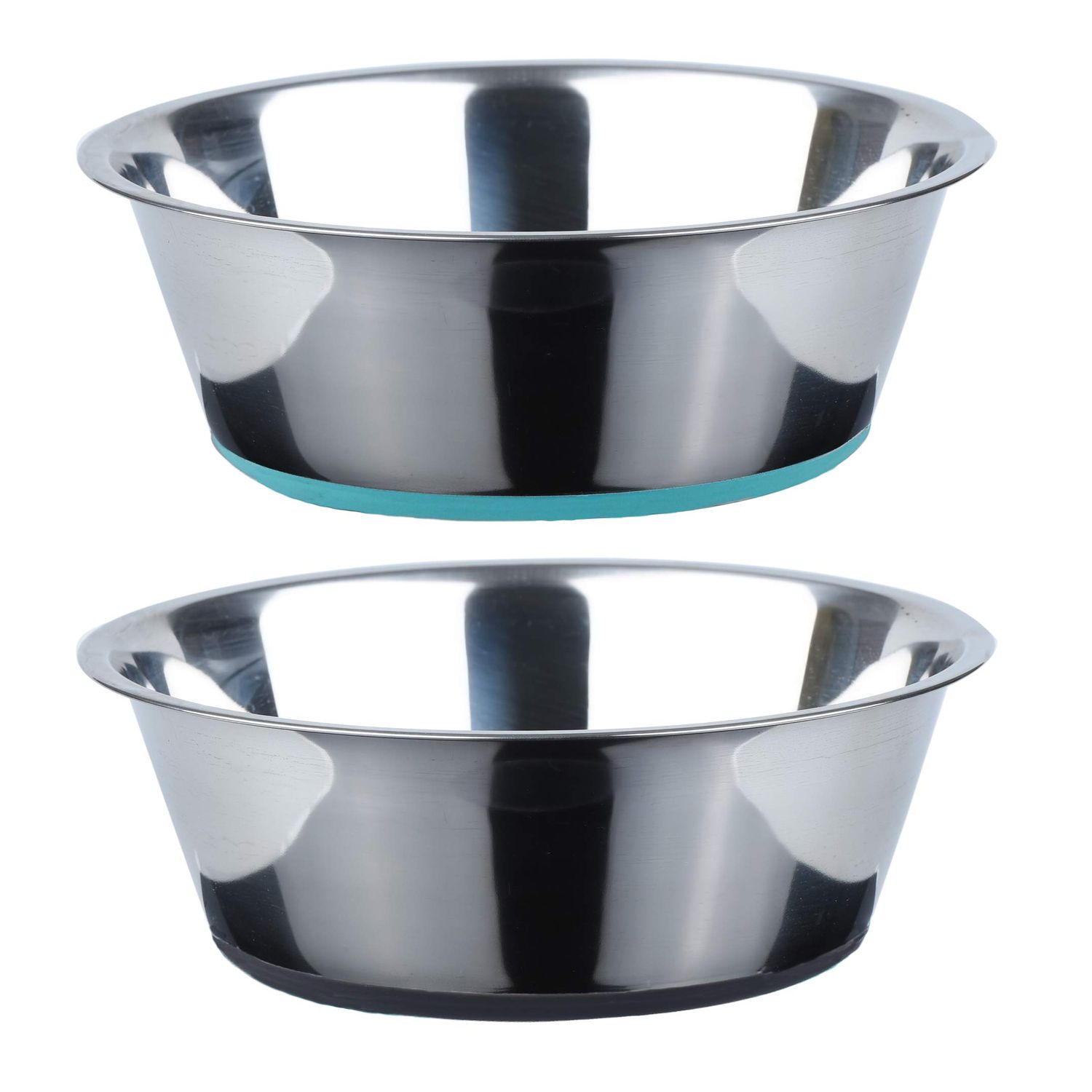 PEGGY11 Deep Stainless Steel Anti-Slip Dog Bowls, 2 Pack, 3 Cups