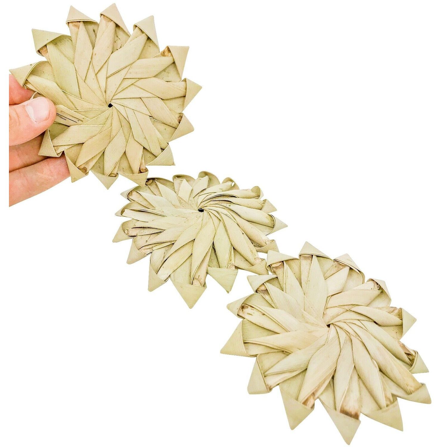 1271 Pk3 Natural Palm Leaf Flowers Bird Toy Parrot Foraging Foot Part talon pet