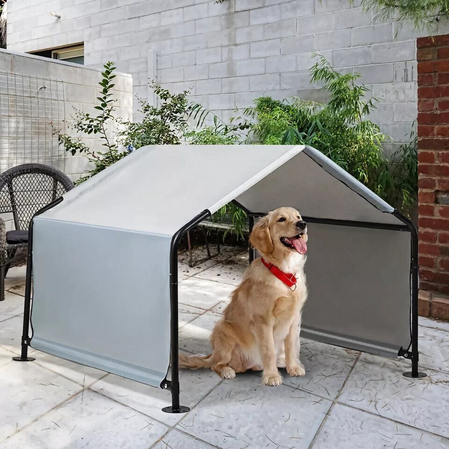 Dog Shade Shelter Pet Outdoor Tent Large Dog House Sun Rain Animal Shelter