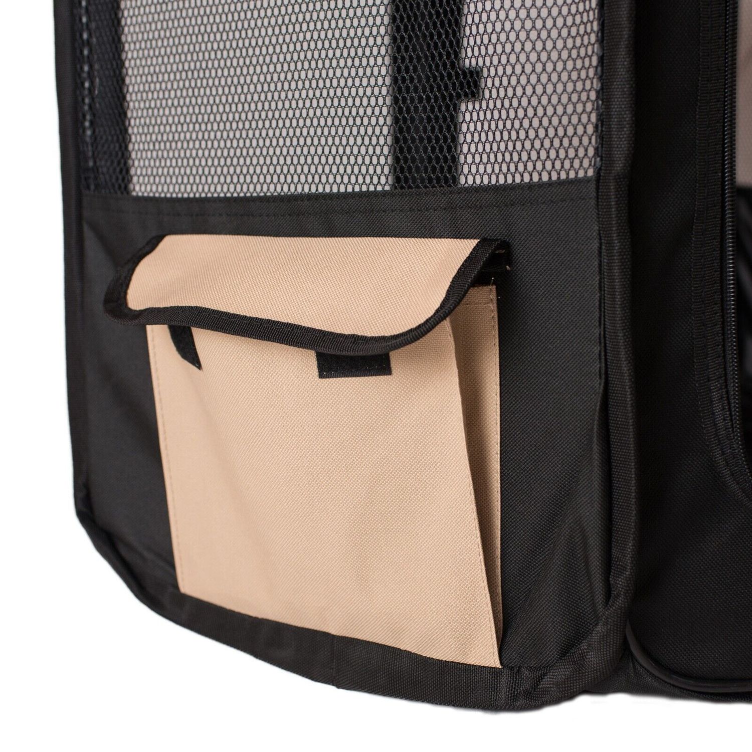 Armarkat PP003BGE-M Portable Pet Playpen In Black and Beige Combo