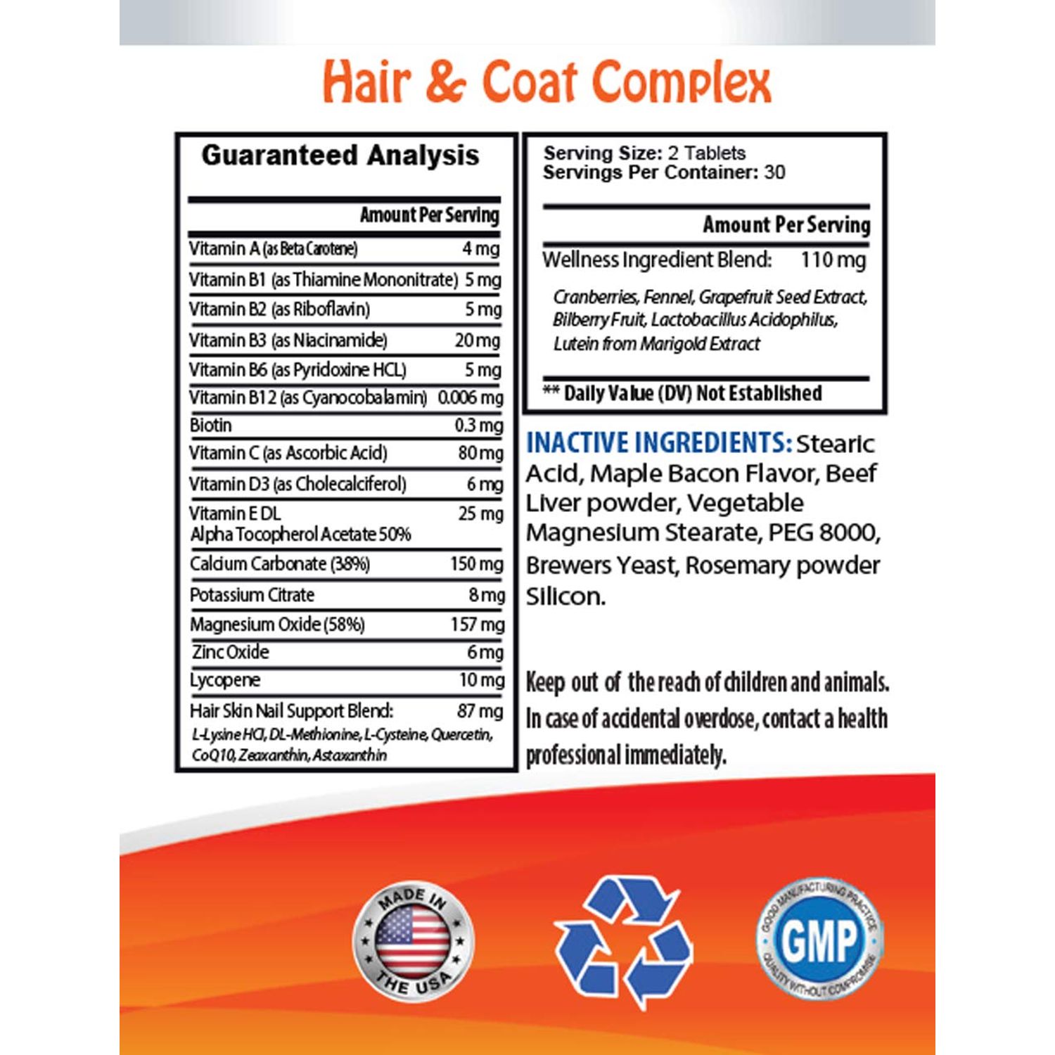 MY LUCKY PETS LLC Dog Skin Problems - Dog Healthy Hair and Coat - Shinny Coat - Skin Health - Immune Support - Nail Health - Dog Vitamin c - 120 Treats (2 Bottles)
