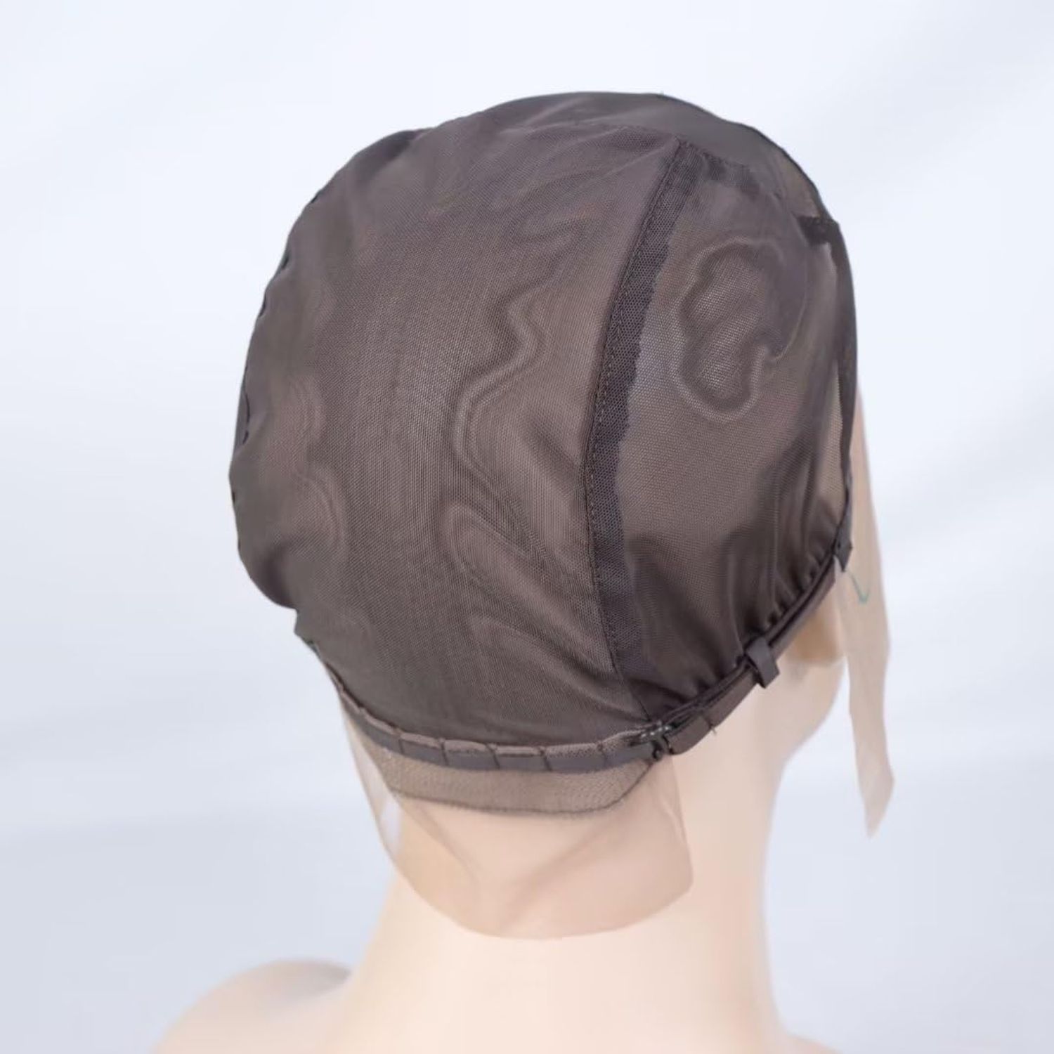 13x4 Lace Wig Caps for Making Wigs with Adjustable Straps Guidelines Medium Brown Swiss Lace Wig Base Foundation for Ventilating or Knotting, Wig Making Cap (13x4,M,1pc)