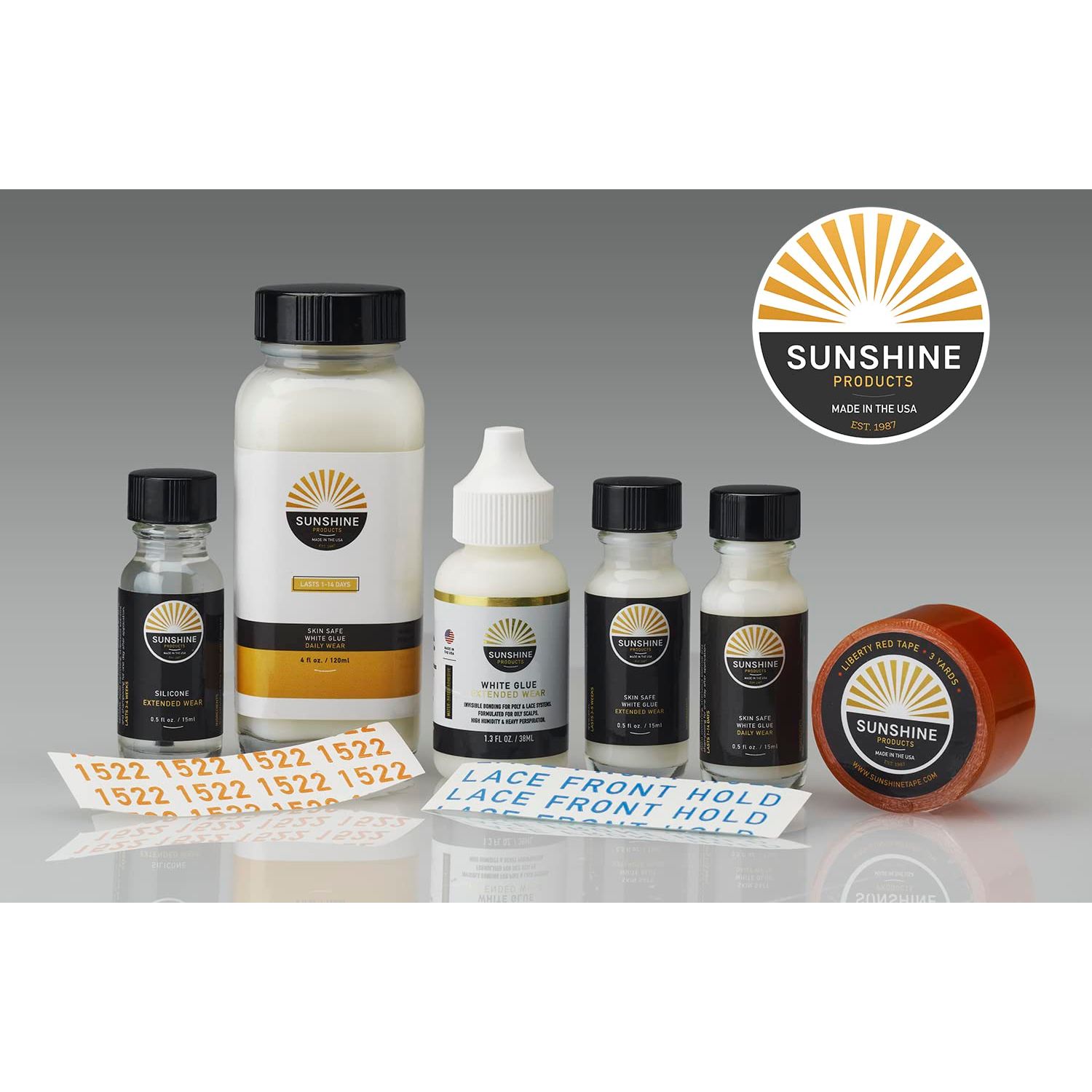 Sunshine Tape 3 Pack Stick It Wig Adhesive Tape Roll - 1/2" x 36 YDS - Double Sided, Medical Grade - Toupee and Wig Tape