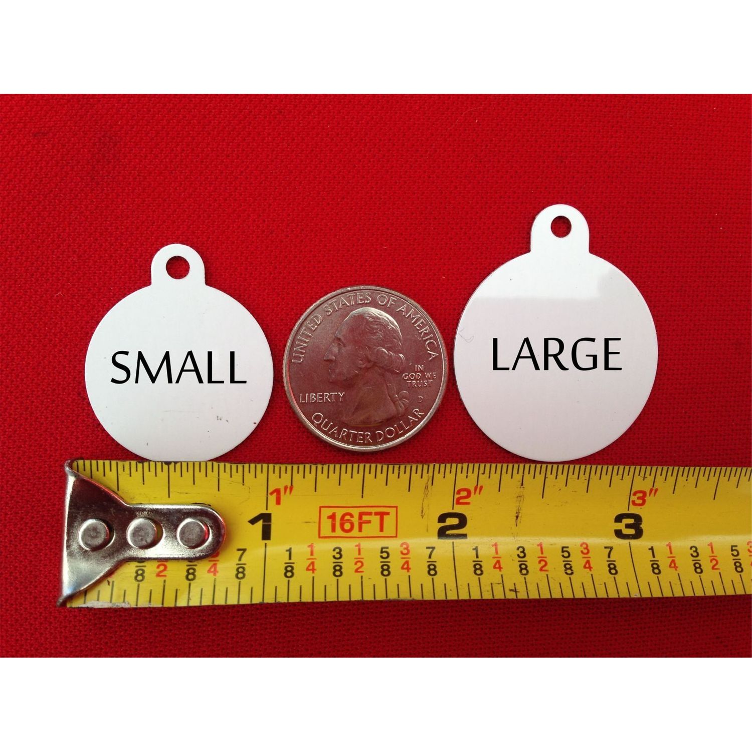 Pet Tag Personalized Pet ID tag for Dog and Cat ROUND Tag Unique cute Bite Me