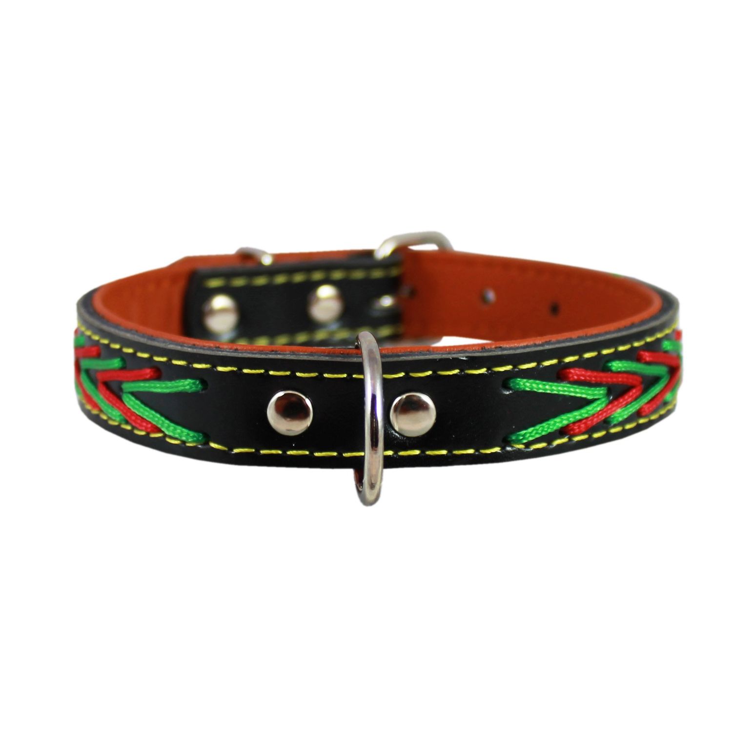 Genuine Leather Dog Collar 15.5"x3/4" Fits 11"-13" Neck Small
