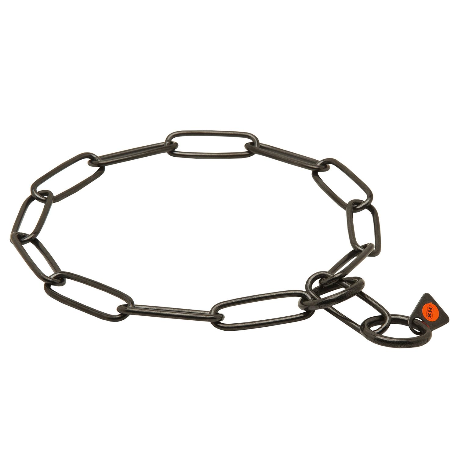 Herm Sprenger Black Stainless Steel Chain Collar for Bernese Mountain with Long Links - 3 mm x 20 Inches