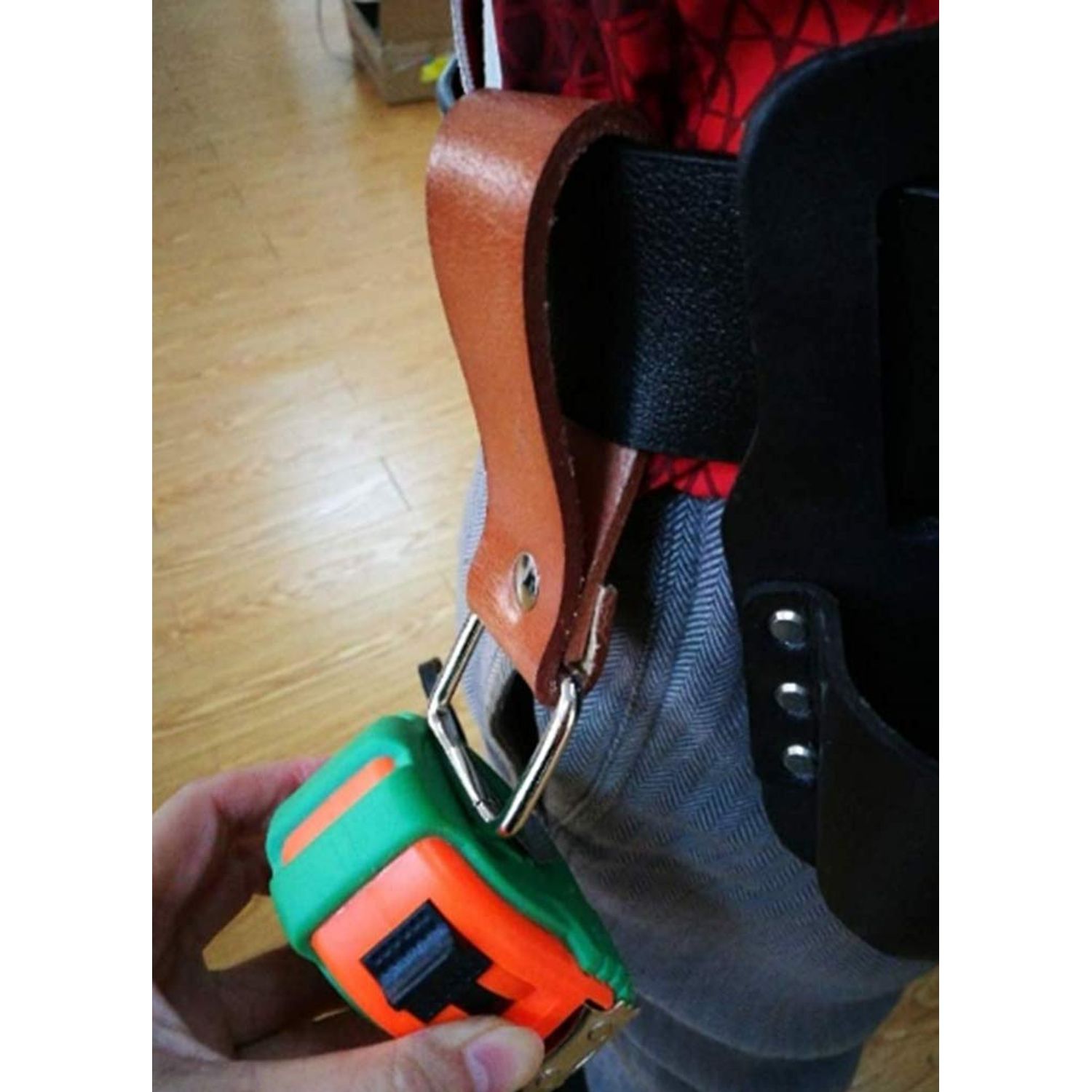 Tape Measure Holder Leather Belt Clip Drill Impact Tool Holster Heavy Duty Multitool