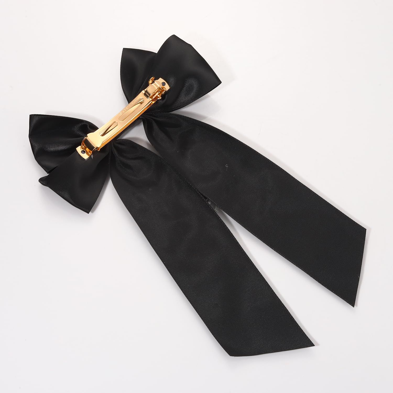 Halloween Hair Bows Clips for Women Halloween Accessories Candy Corn Boo Hair Ribbon Bows Black White Satin Ribbon Hair Bows Halloween Hair Bow Barrettes Party Gifts (Pattern Q)
