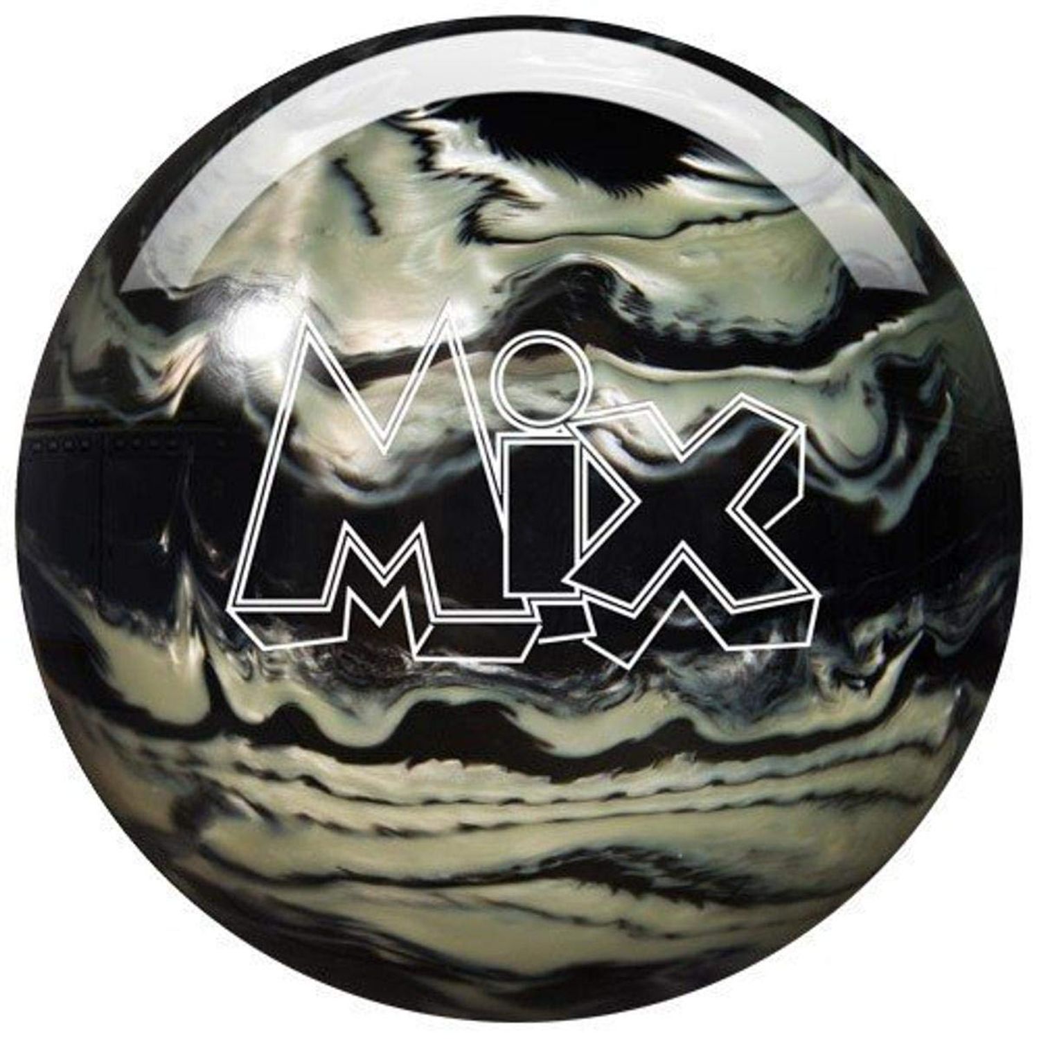 Storm Mix Urethane Bowling Ball, Black/White, 16 lb