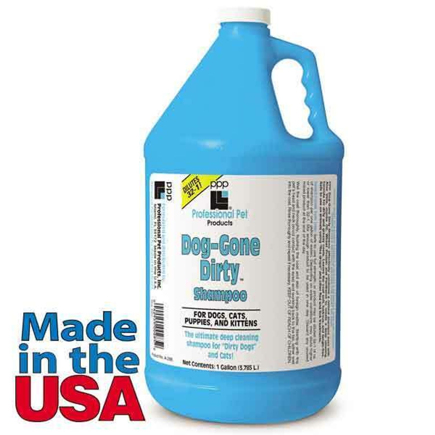 Pet Grooming Shampoo Dog Gone Dirty Deep Cleaning Dematting Concentrated Gallon