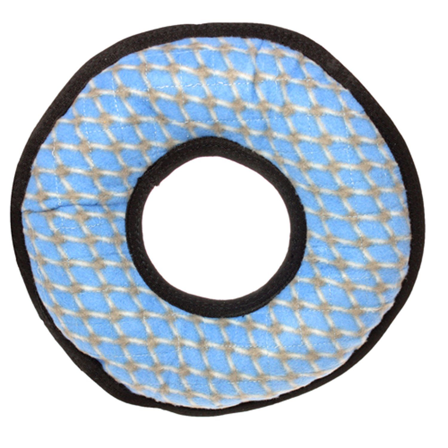 TUFFY - World's Tuffest Soft Dog Toy - MEGA Ring - Squeakers -Multiple Layers. Made Durable, Strong & Tough. Interactive Play (Tug, Toss & Fetch). Machine Washable & Floats. (Regular, Chain Link)