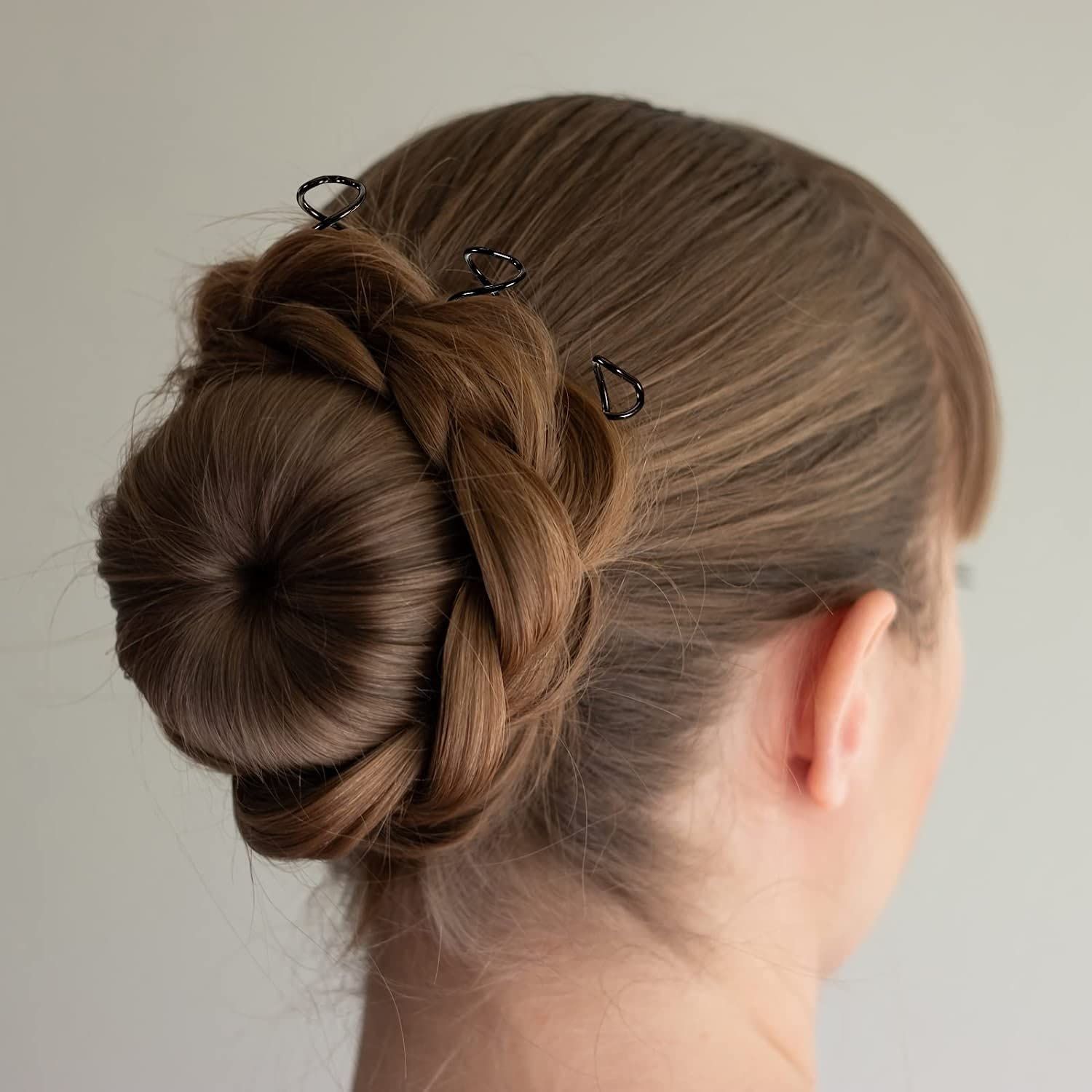 Spiral Bobby Pins 10 Pack Spin Pins, Spiral Hair Clip Spin Clip Bun Stick Pick for DIY Hair Style, Messy Bun Tool, Perfect Small Bun Bobbypins Bobbie Fashion (Rose Gold)