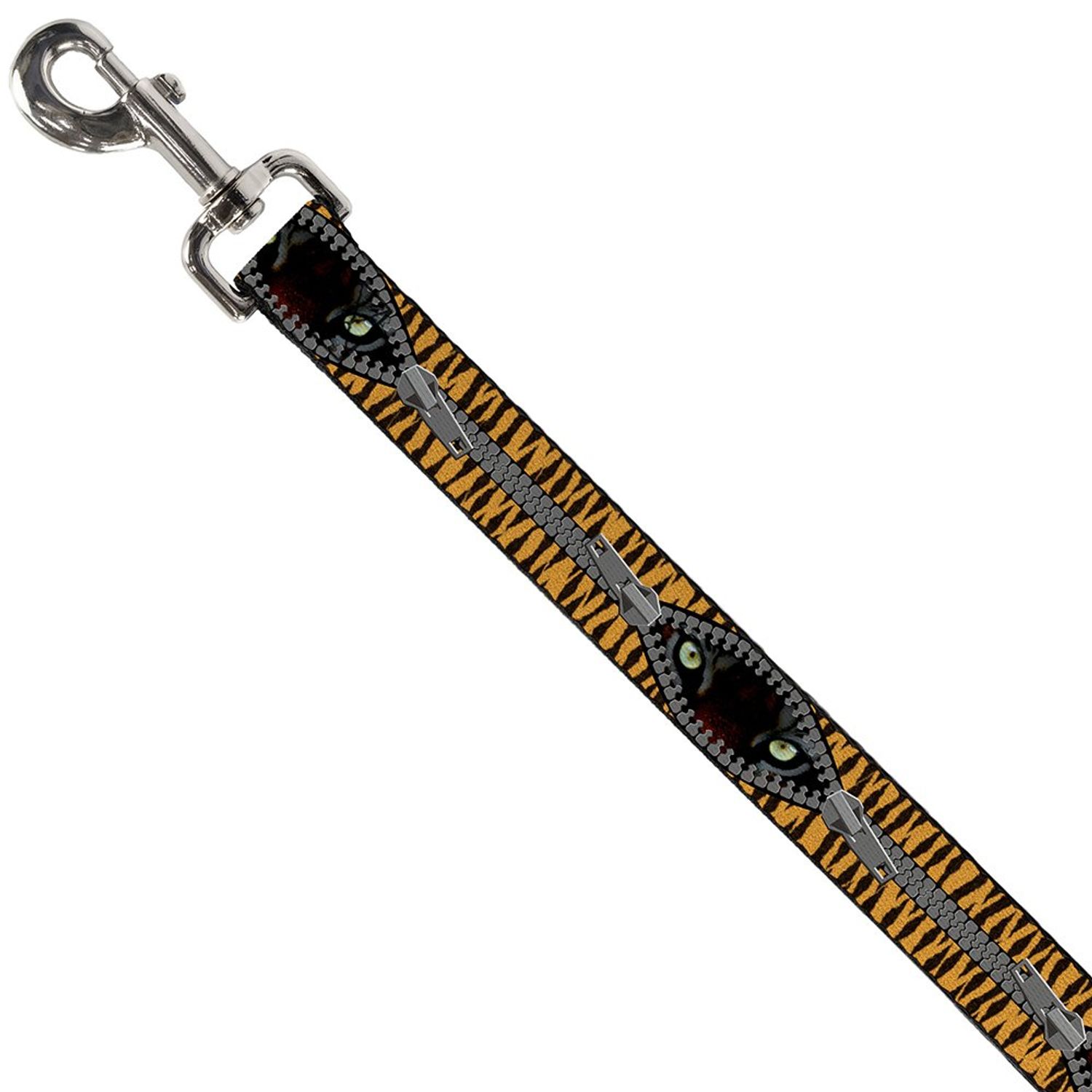 Dog Leash Tiger Eyes 4 Feet Long 0.5 Inch Wide