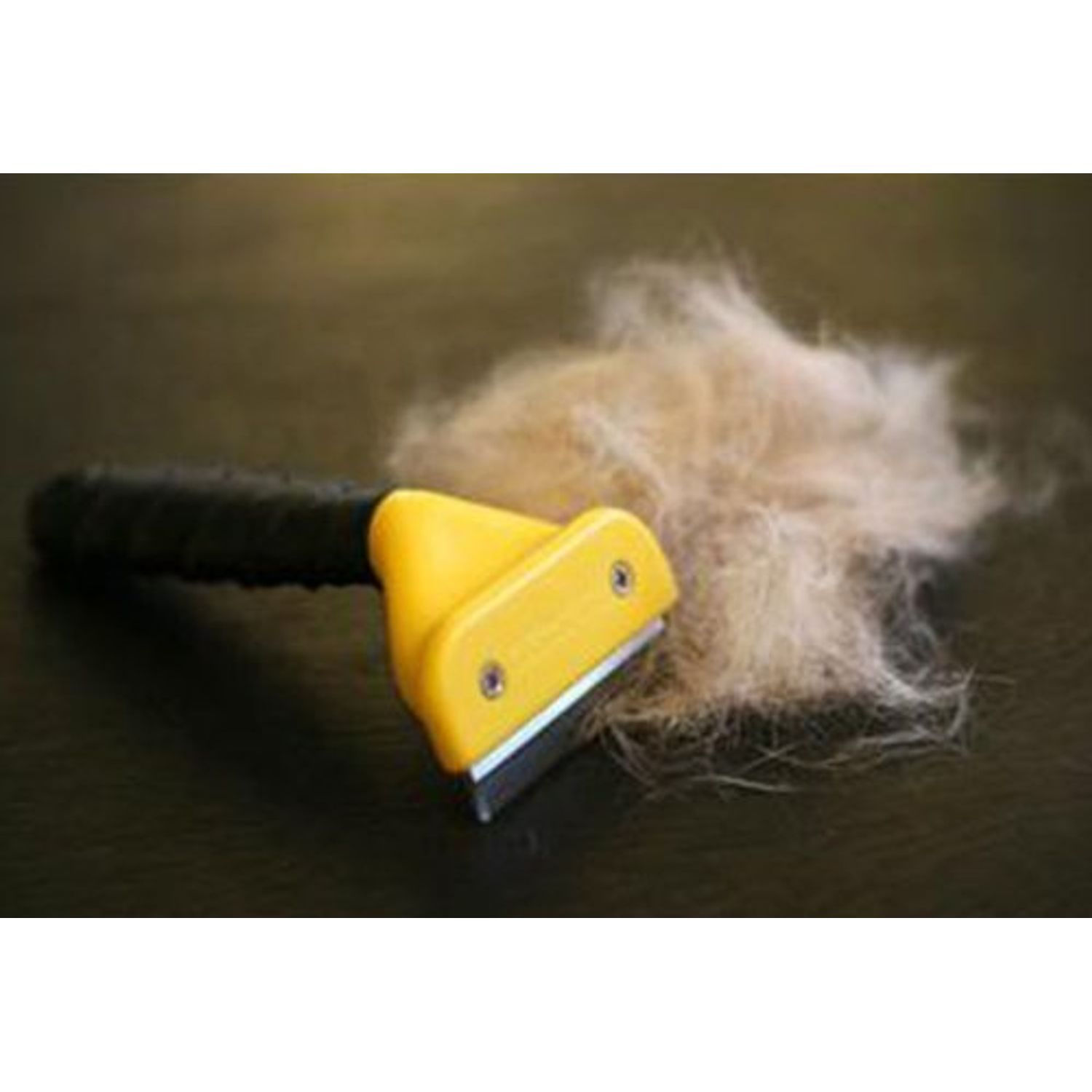 NP-Galaxy Deshedding Tool & Pet Grooming Tool - Stainless Steel Hair Removal Comb for Dogs and Cats, with Black Plastic Handle Grip