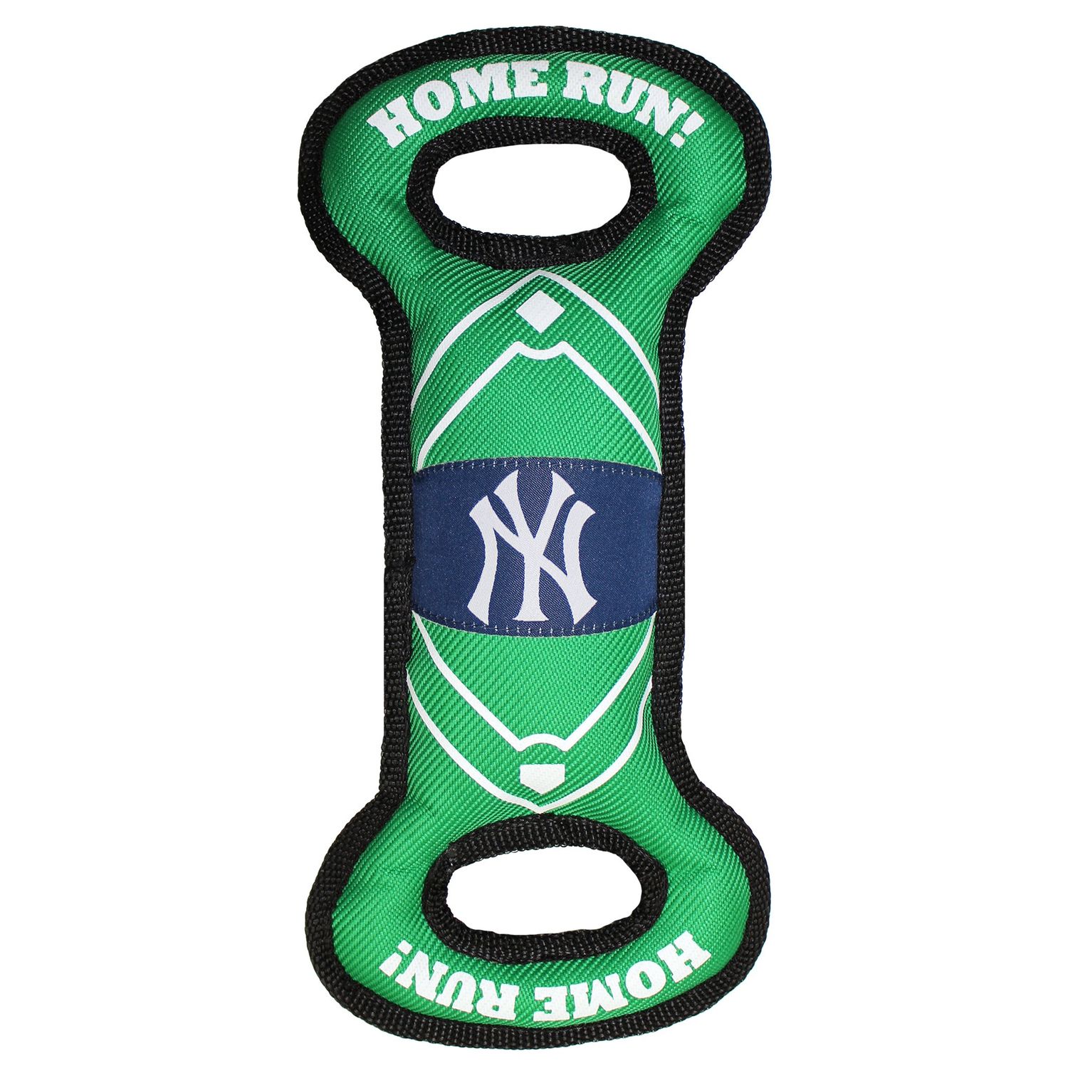 MLB NEW YORK YANKEES Baseball Field Dog Toy with Double rim Stitching & Inner SQUEAKER