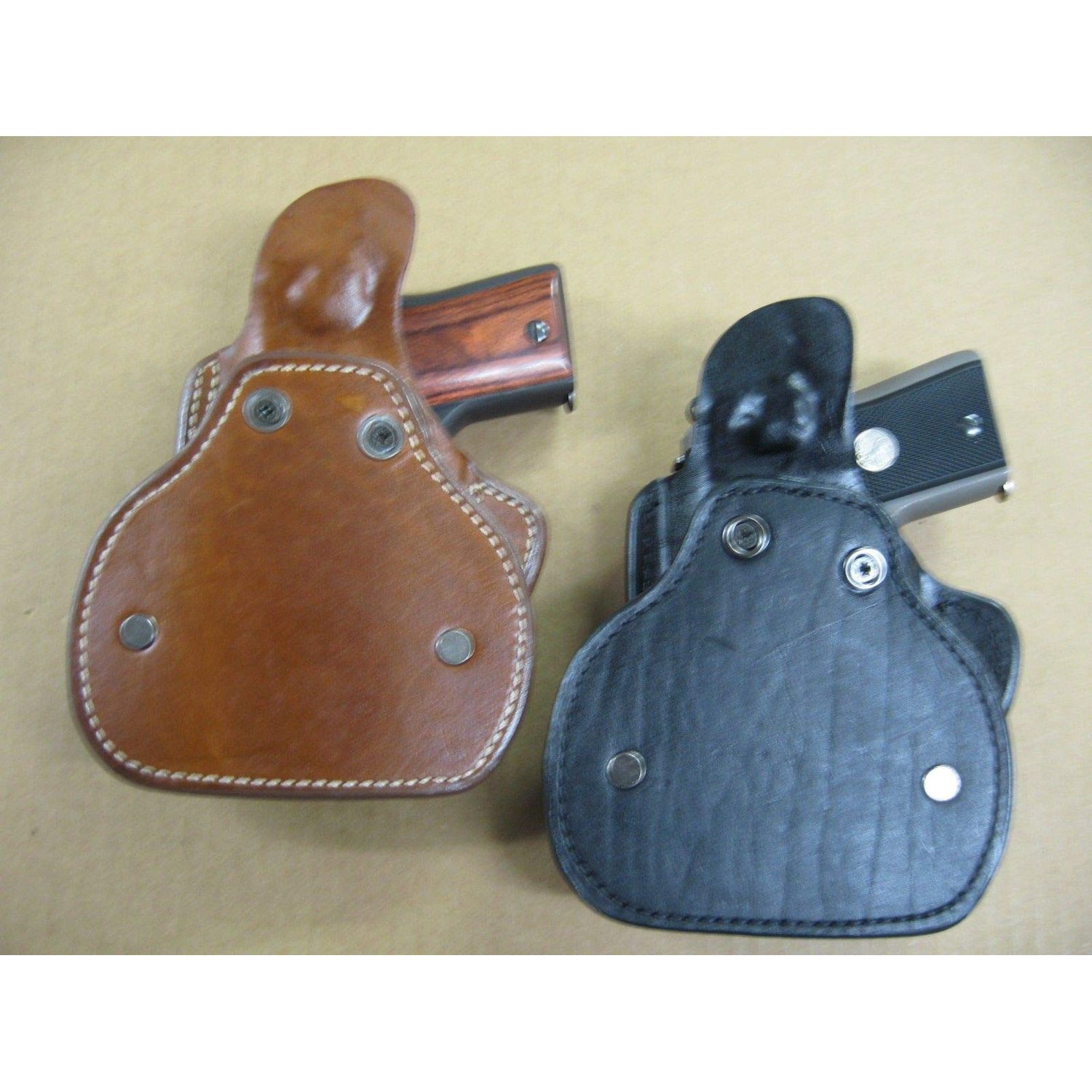 Azula All Leather Molded Paddle Holster CCW OWB for Springfield XDS 3.3" Barrel Pistol Black RH