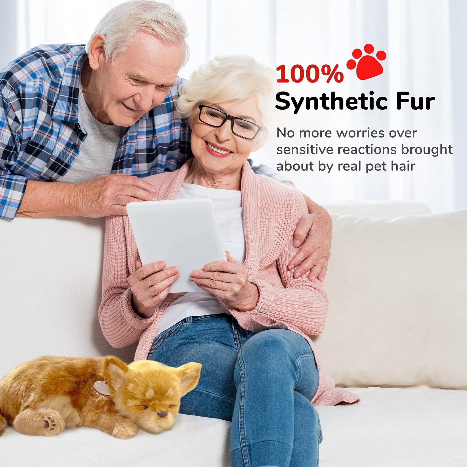 Original Petzzz - Chihuahua, Dog Toys for Kids and Elderly, Realistic Dog Stuffed Animals, Battery-Operated Stuffed Dog, Companion Interactive Pets with Synthetic Fur