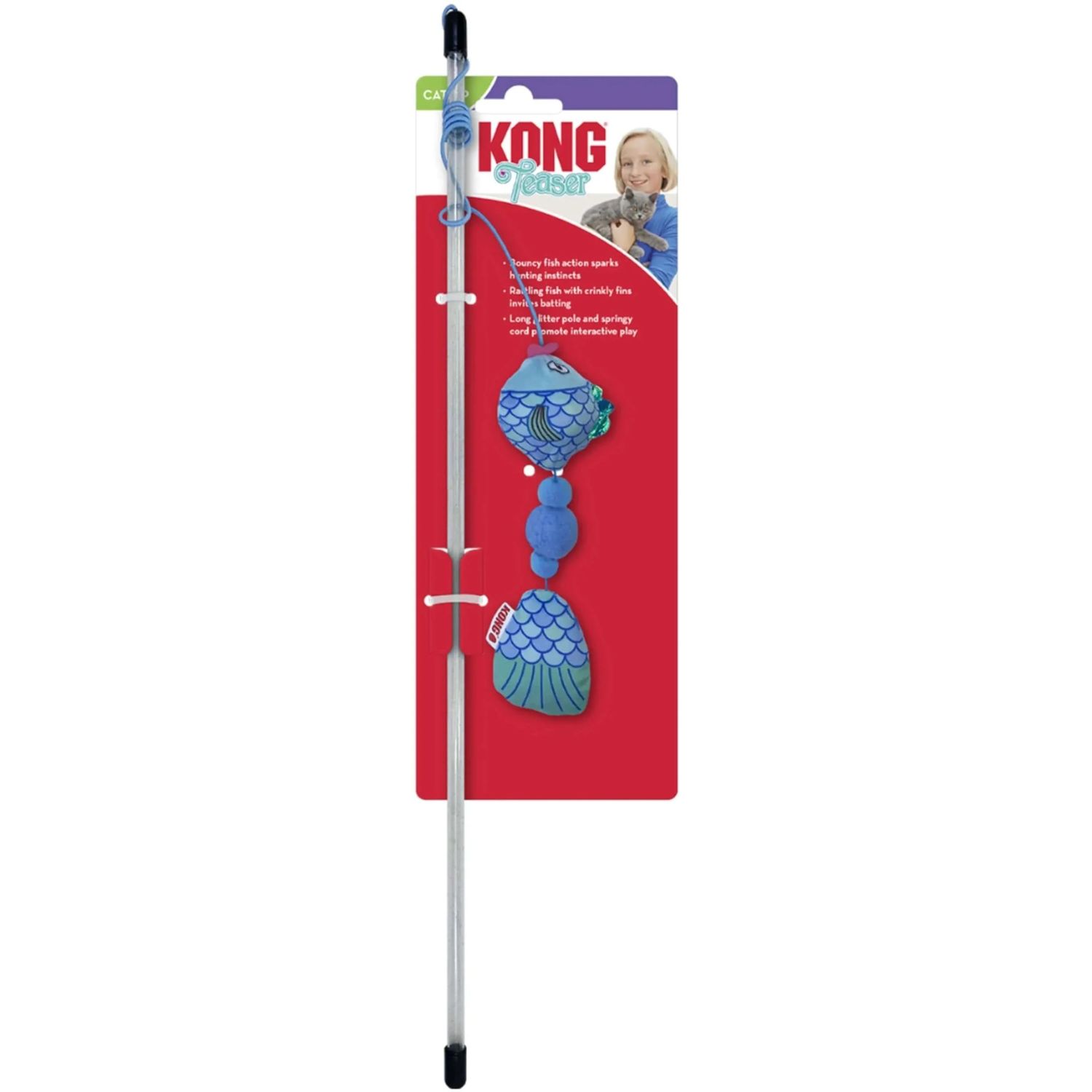 Kong Company 38751700: Teaser Scrattles Fish Cat Toy