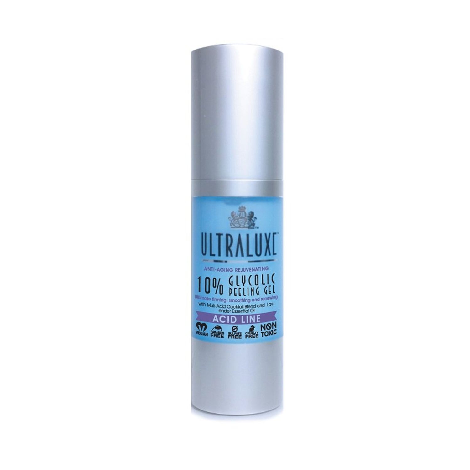 ULTRALUXE SKIN CARE Anti-Aging Rejuvenating 10% Glycolic Peeling Gel, 1 oz