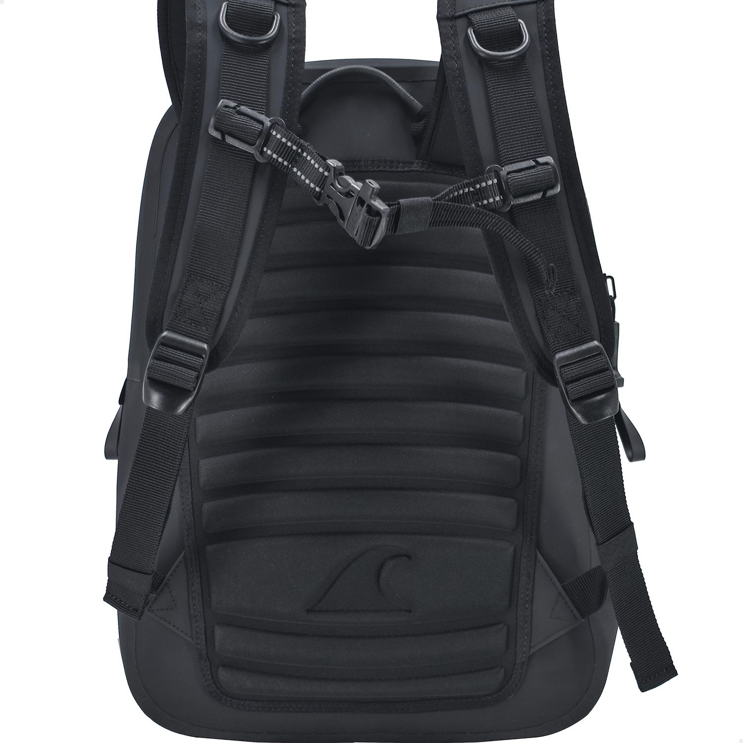 Breakwater Supply™ Fogland Lite Small Waterproof Submersible Backpack with Laptop Sleeve & Airtight Zippers for Outdoors, Surfing, Kayaking, Hiking, Cycling, Unisex TPU Dry Bag (Stealth Black, 15L)