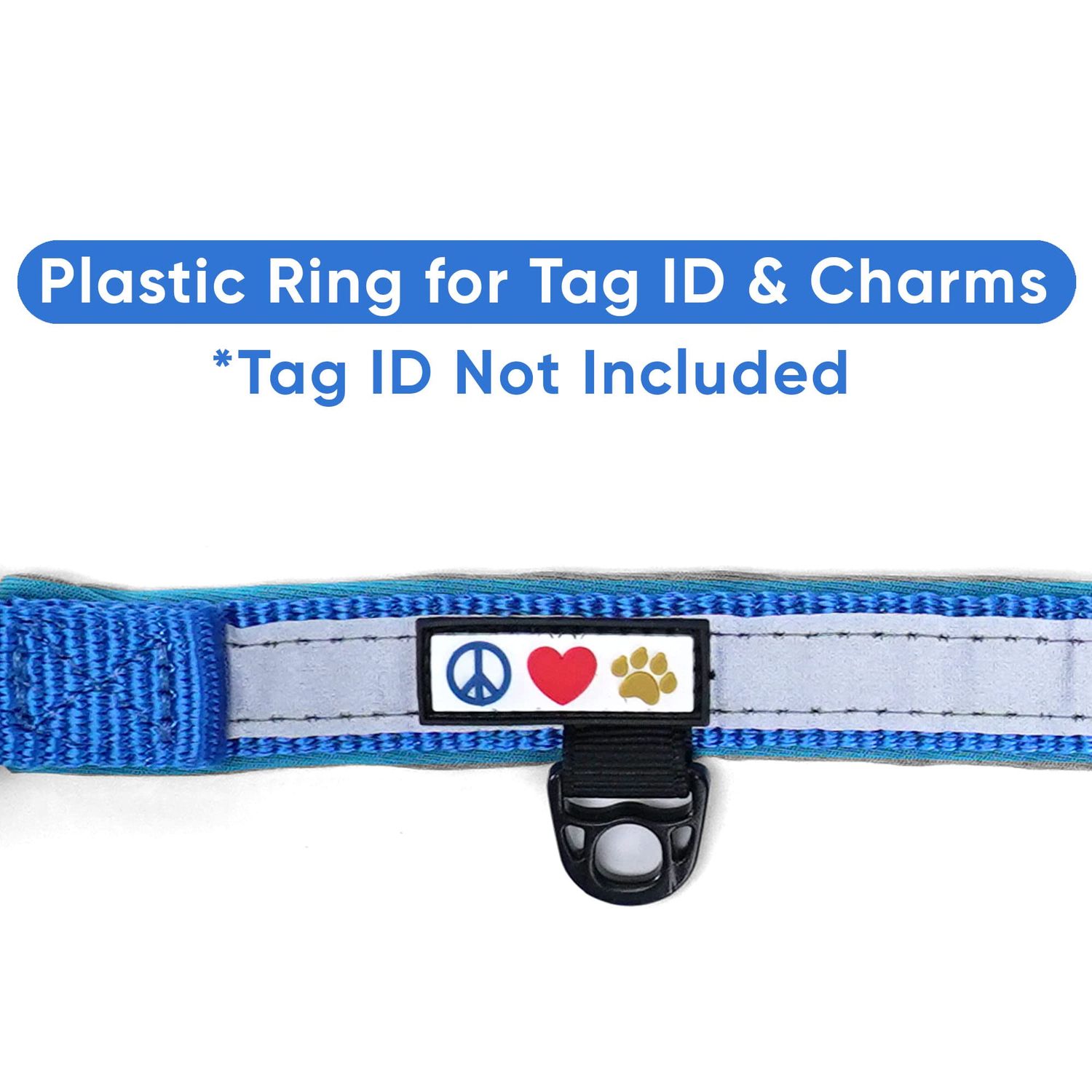 Pawtitas Lumberjack Padded Martingale Collar for Dogs | Soft Neoprene Dog Collar for Your pet's Comfort Made with Reflective Band for Maximum Visibility | Fits Small and Large Pets - Large Blue