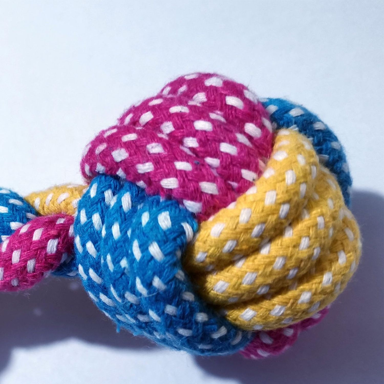 HESUILONG Dog Toys Puppy Teething Chew Toys,Dog Chew Toys Rope Toys,Cat Chew Toys,Safe Braided Rabbit Toys Healthy Gift (Dumbbell)
