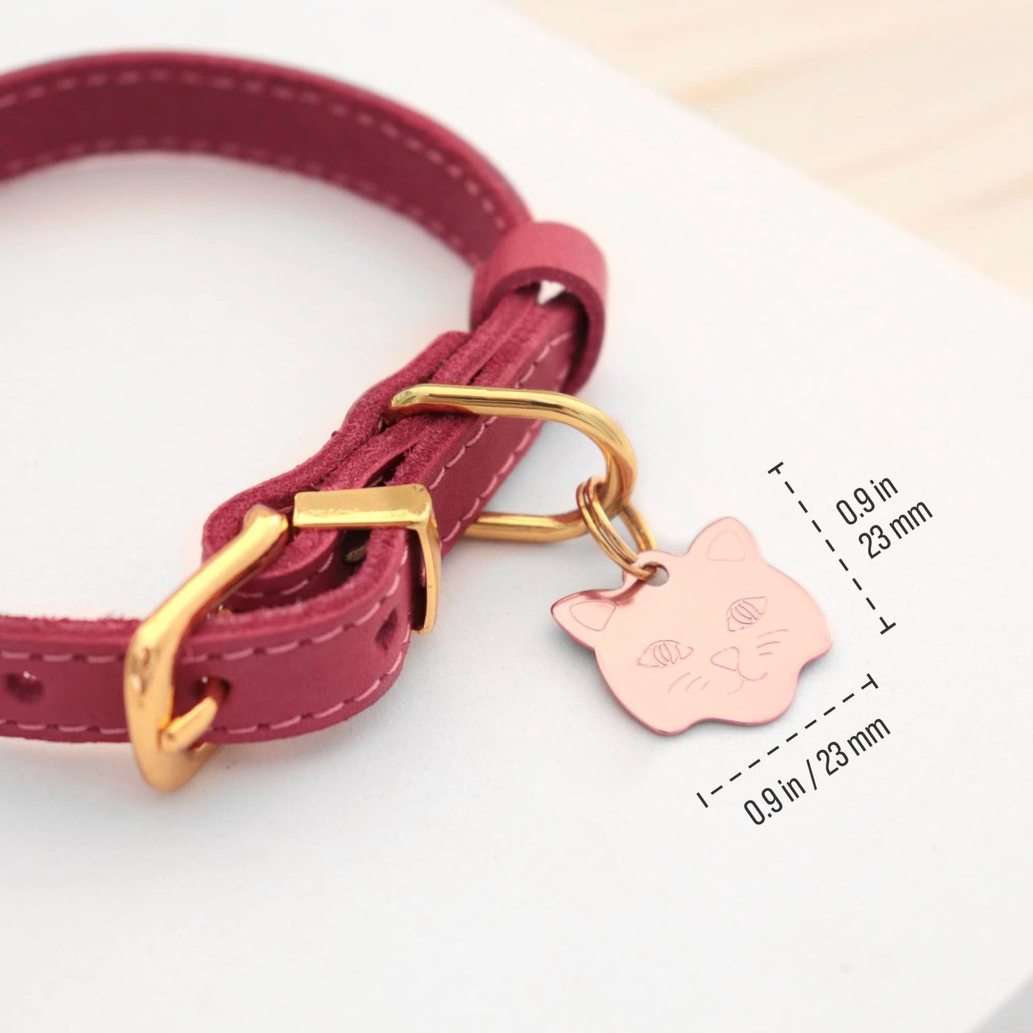 Custom pet tag ID, Personalized Stainless Steel Oh Shit I'm Lost Dog tag, Engraved Cute paw for Puppies with Ring Included (Cat Shape)