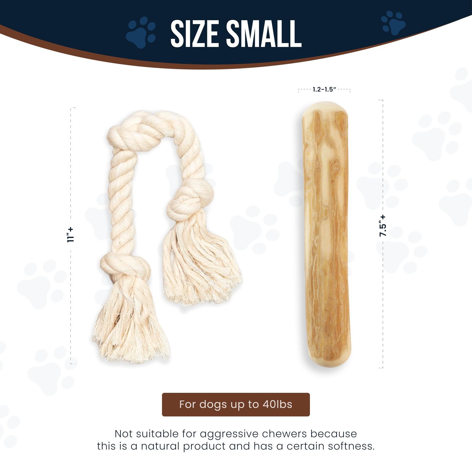 GOWGOW Coffee Wooden Chews for Dogs & Natural Rope Toys - 100% Coffee Stick Dog Chew for Teething, Stress Relief, Dental Health, Organic Dog Toys - Real Wood Toy