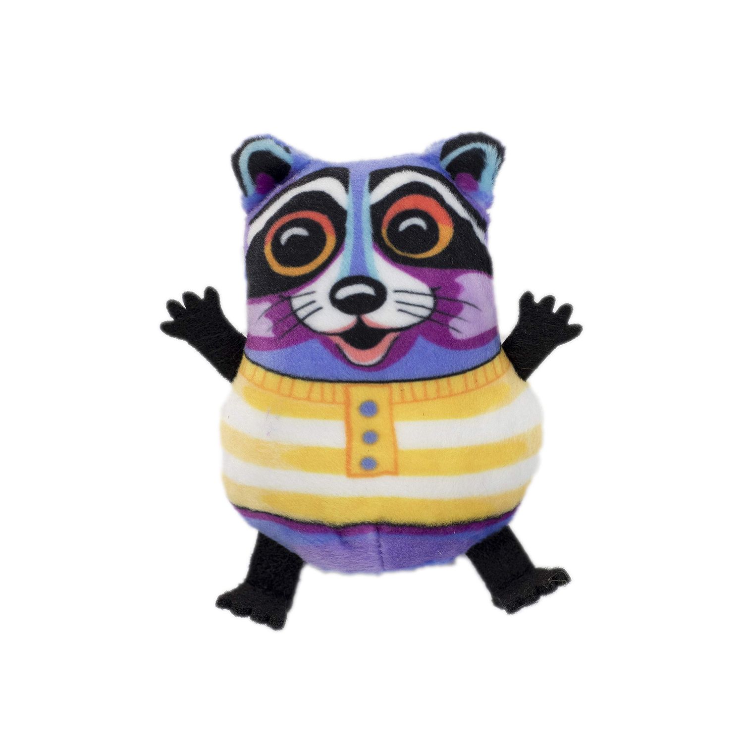 FUZZU Teacup Fluffs Cat Toy with U.S. Grown Certified Organic Catnip– Raccoon