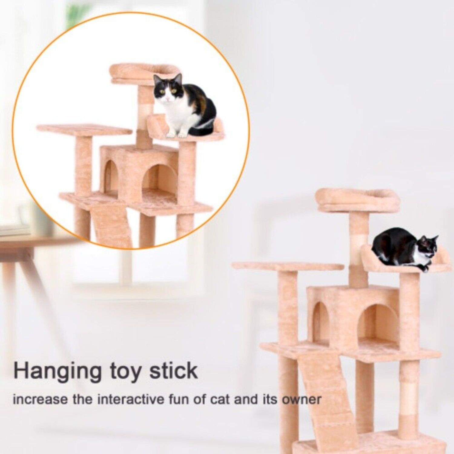 Cat Tree Large Condo Pet Play Tower Cat Bed Furniture Scratching Post House