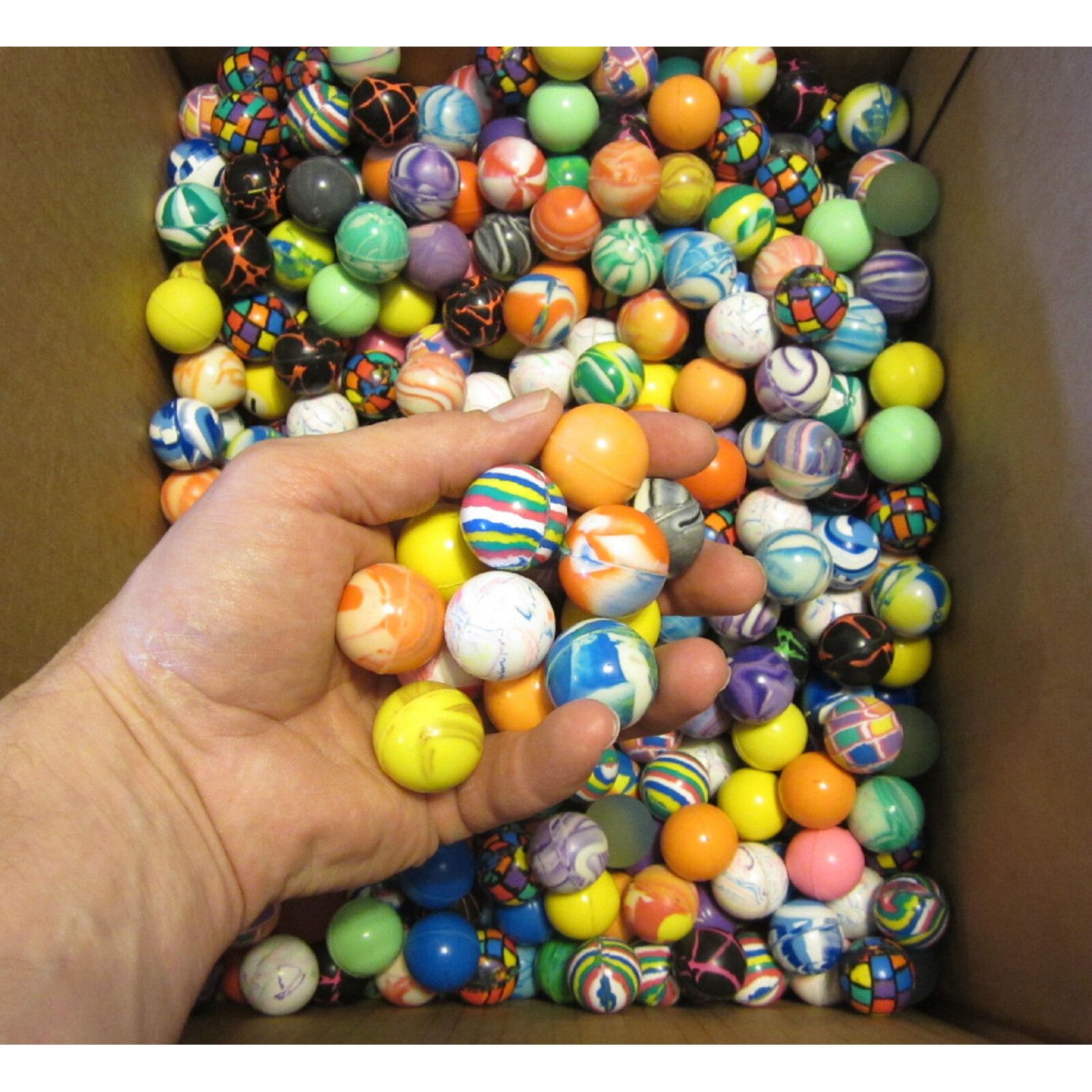 12 NEW SUPER HIGH BOUNCE BALLS 27MM 1" HI BOUNCY SUPERBALL PARTY FAVORS CAT TOY