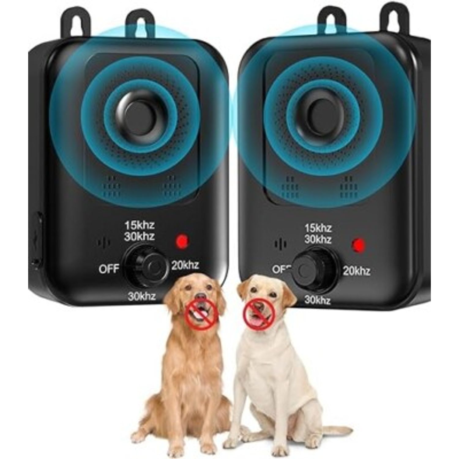 Anti Barking Devices, 2 Pack Auto Dog Bark Control Devices with 3 Modes, Recharg