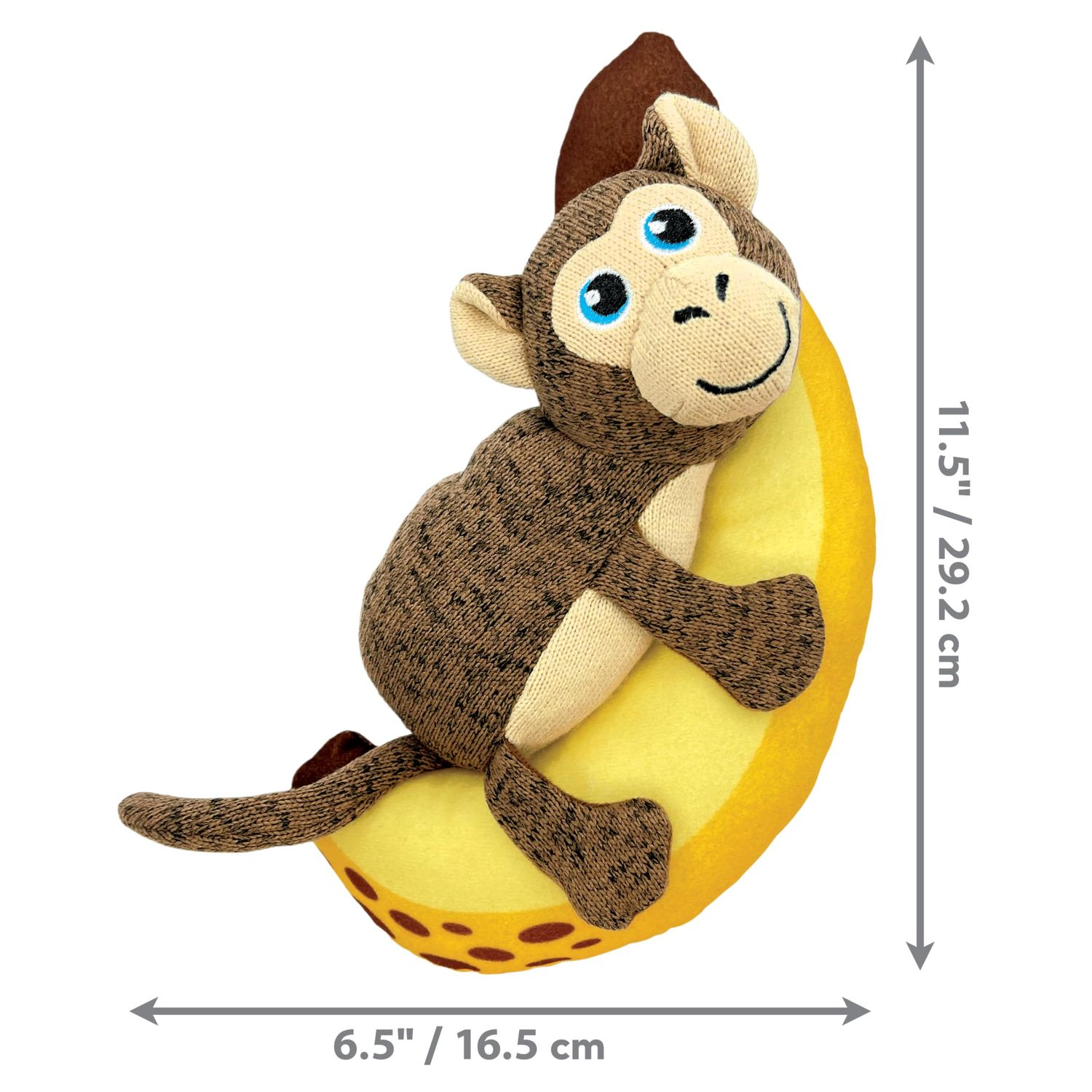 KONG Pull-A-Partz Pals 2 Toys in 1 Dog Toy (Monkey)