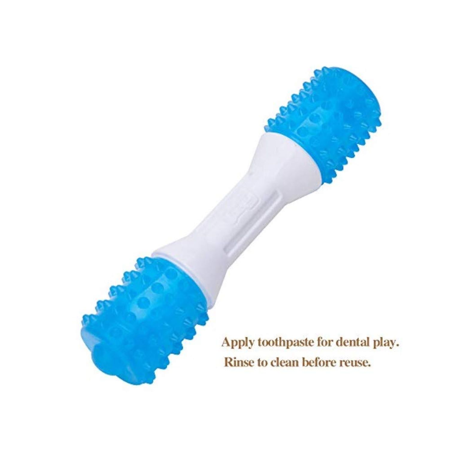 ONTWOPETS Puppy Teething Chew Toys up to 88 Lbs Dog Dental Chew Toys for Gentle Chewers Promotes Dental Health Reduces Teething Discomfort Boredom Freshen Breath Made W/PU Rubber 7 Inches