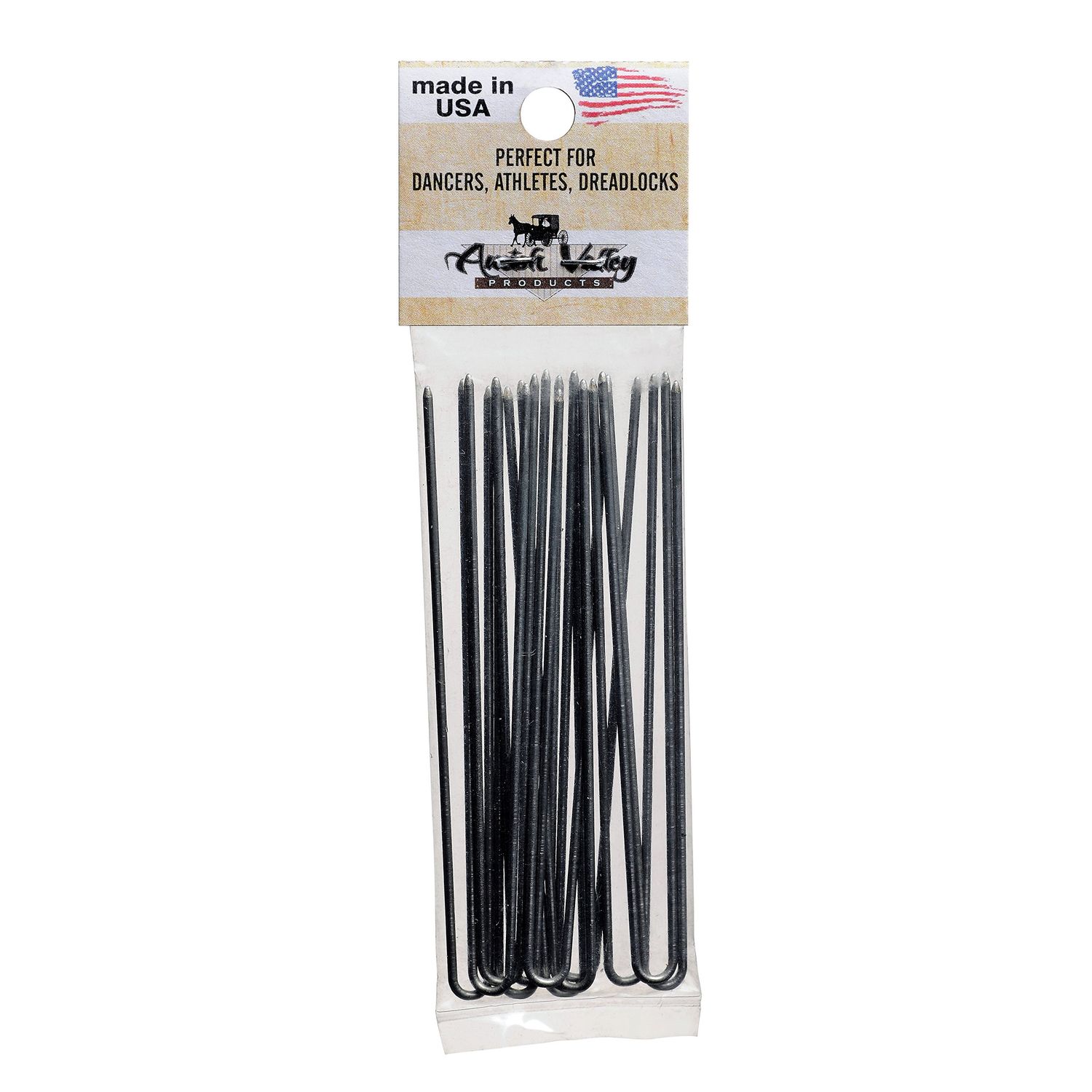 3" Inch Straight Stainless Steel Heavy Duty Snagless Hairpins Pack of 12 SILVER Handmade Hair Pin