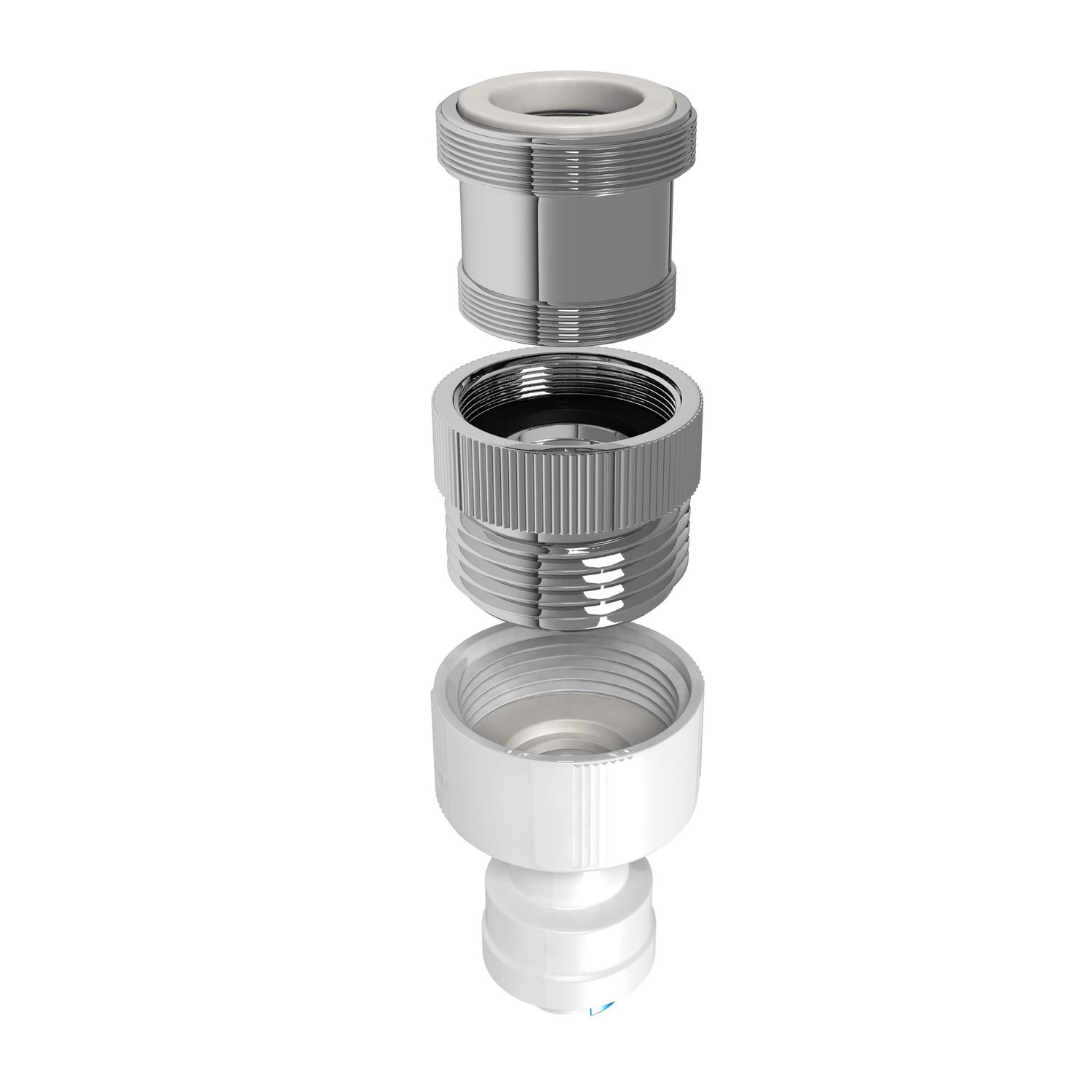 AquaticLife 3-Piece Kitchen Bathroom Sink Brass Faucet Adapter Kit Connecter for Garden Hose, Water Filter and Aquarium Vacuum, Male To Male, Male To Female Attachment