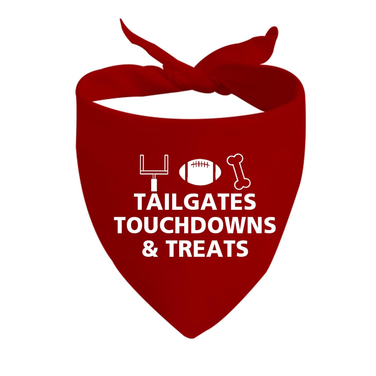 JXGZSO 1 Piece Football Dog Bandana Fall Dog Bandana Cute Fall Bandana Dog Football Bandana (Tailgates Dog)