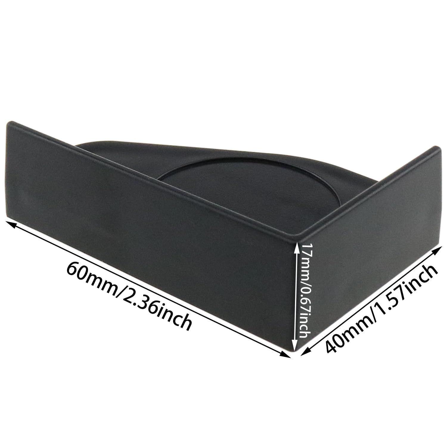 heyous 4PCS Black Plastic Fish Tank Corner Protector Aquarium Glass Angle Cover for Home