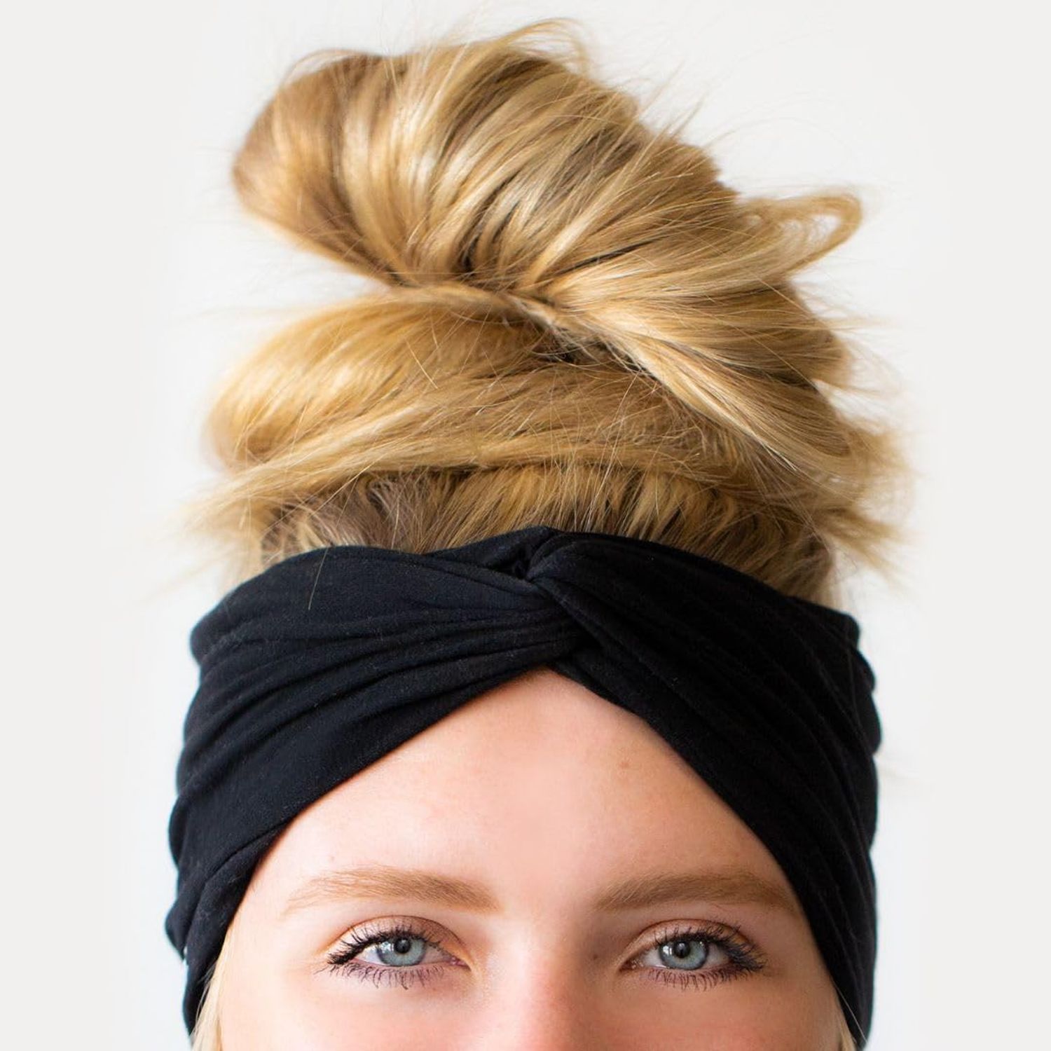Soulvation, Headband, Headbands for Women Stretchy Thick Fabric Soft Bamboo Twist Knot for Yoga Running Sports Nonslip Headband
