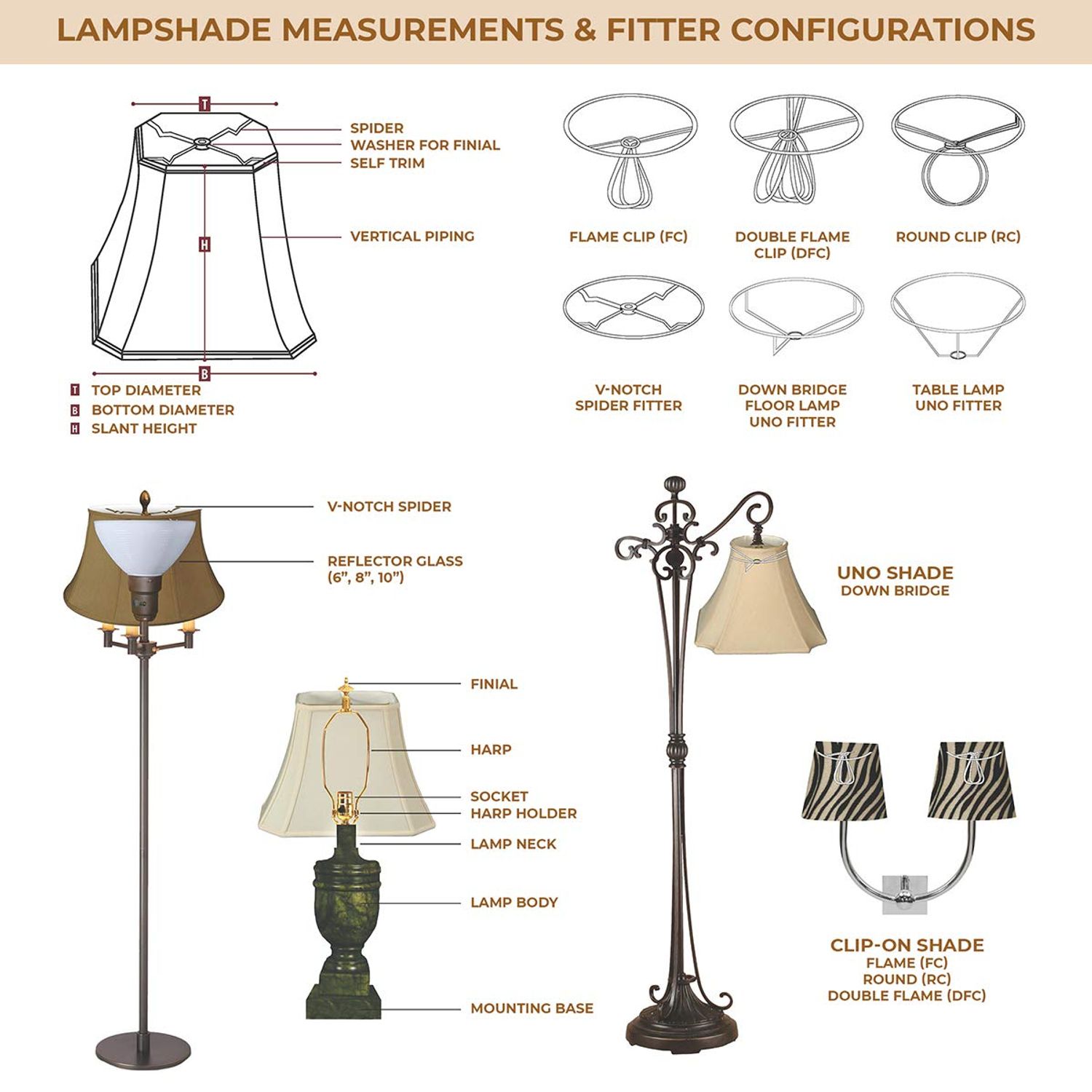 Royal Designs 6-Way / Side Pleat Basic Lamp Shade, Black/Gold, 11.5 x 17 x 9.5