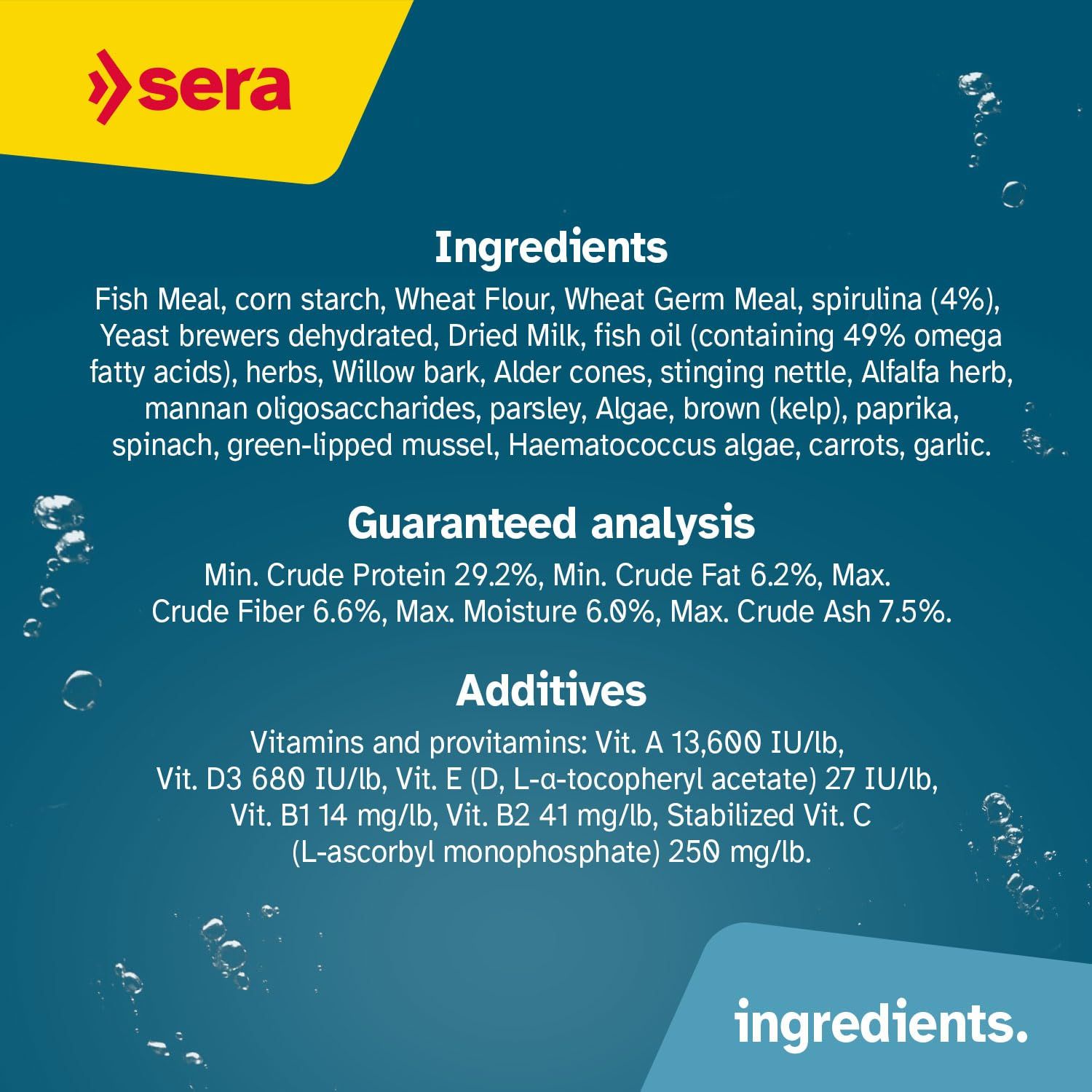 sera Catfish Chips Nature 13.4 oz./0.84lbs | Premium Fish Food for Ancistrus & Plecos | High Fiber | No Dyes & Preservatives | Supports Digestion & Promotes Healthy Growth | Ideal for Bottom Feeders