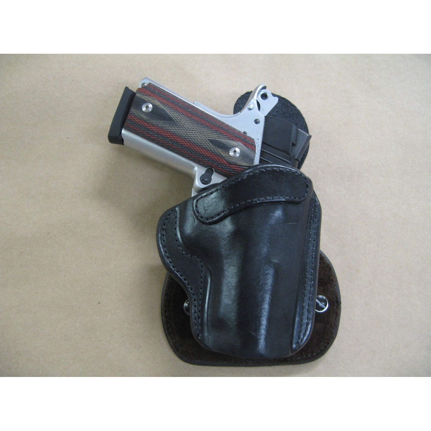 Azula All Leather Molded Paddle Holster CCW OWB for Springfield XDS 3.3" Barrel Pistol Black RH