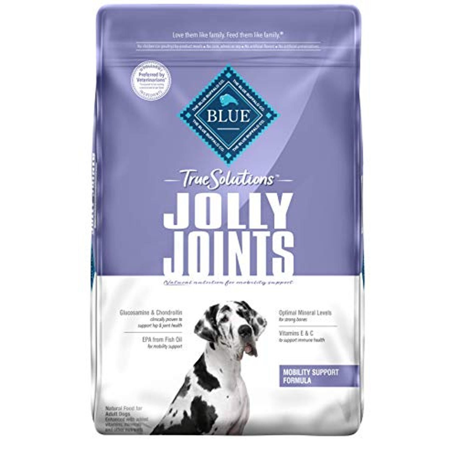 Blue Buffalo True Solutions Jolly Joints Natural Mobility Support Adult Dry Dog Food, Chicken 11-lb