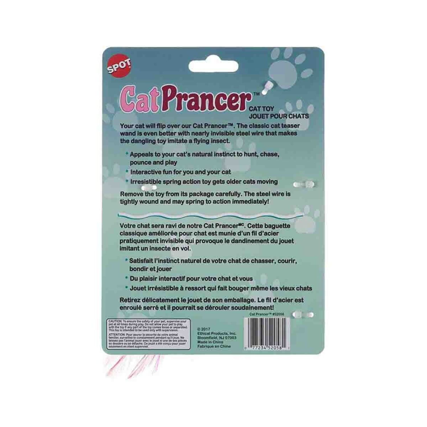 Spot Cat Prancer Teaser Wand Assorted Catnip Cat Toy, 44 in