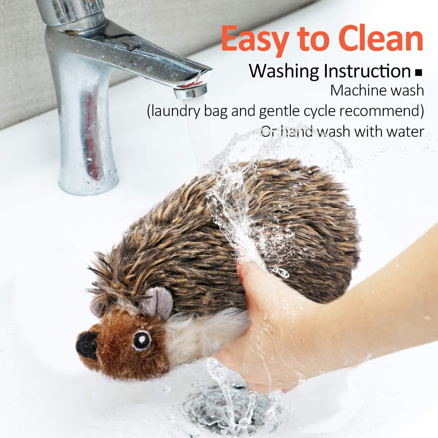 FONBALLOON PARTY Hedgehog Dog Toy, Squeaky Puppy Toys for Small Medium Dogs, Dog